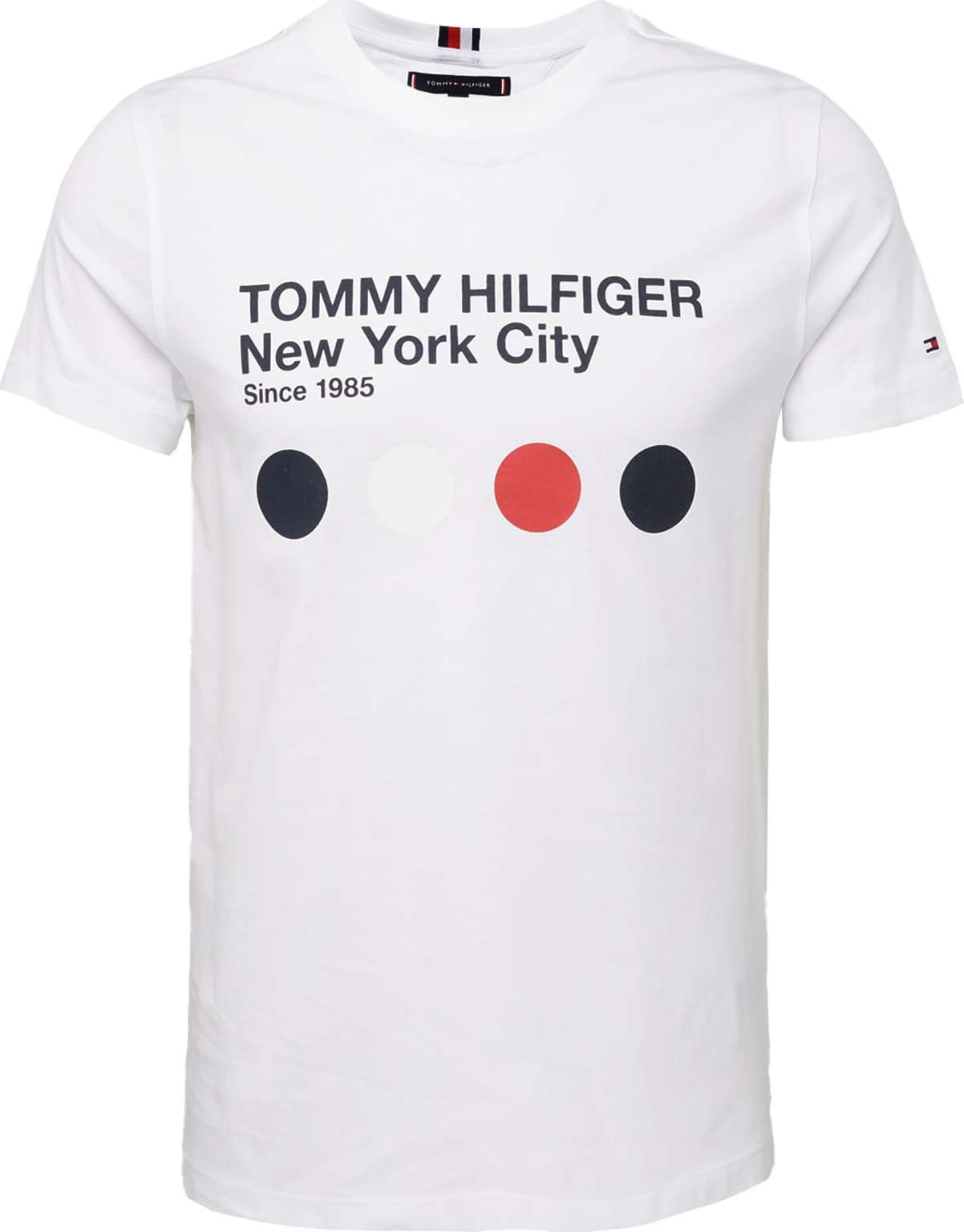 Tričko Tommy Hilfiger červená / černá / bílá