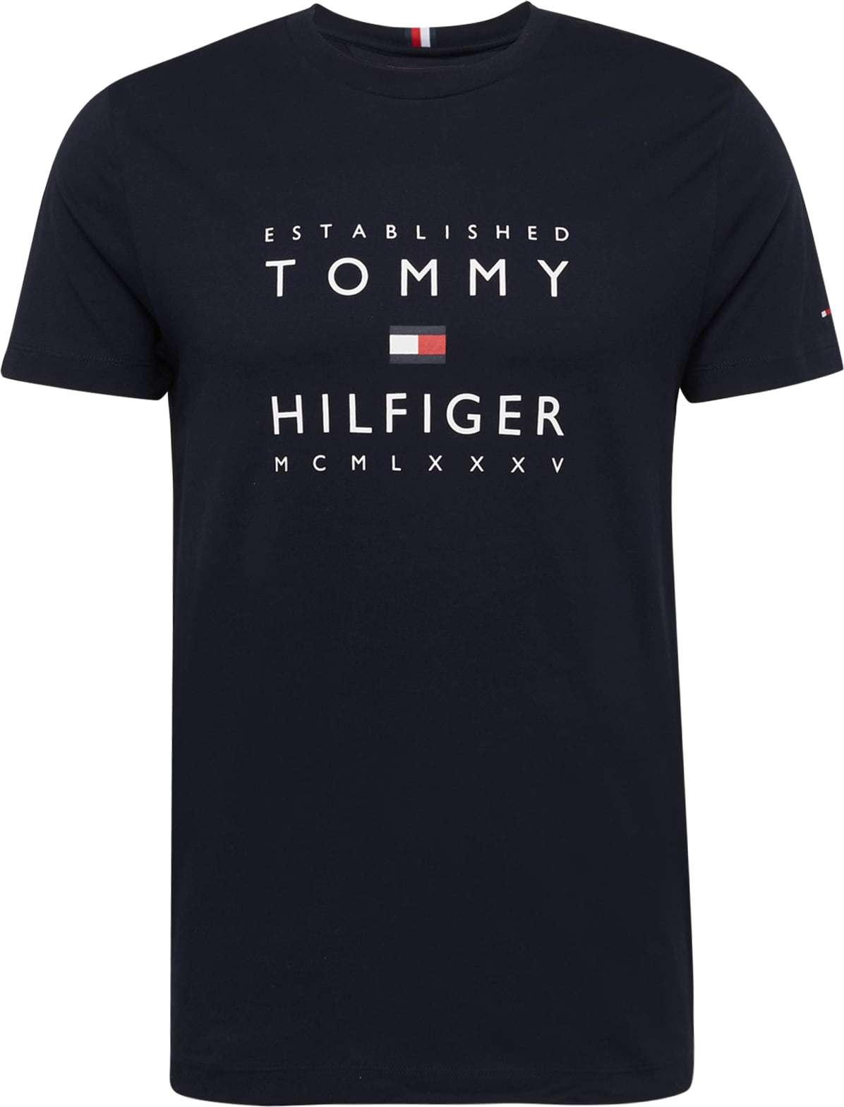 Tričko Tommy Hilfiger noční modrá / červená / bílá