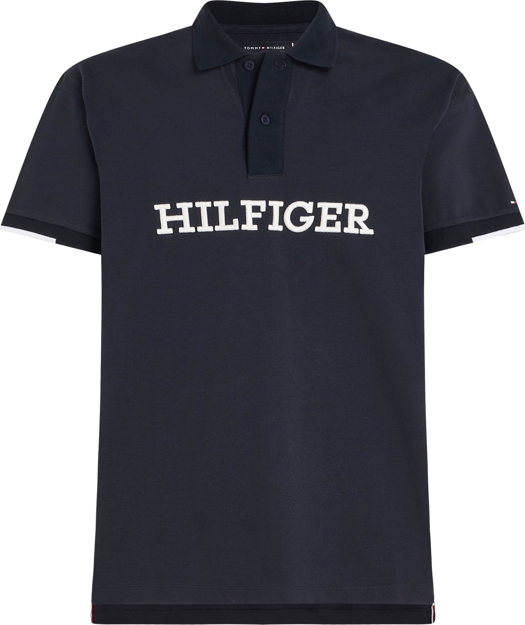 Tričko Tommy Hilfiger marine modrá / bílá