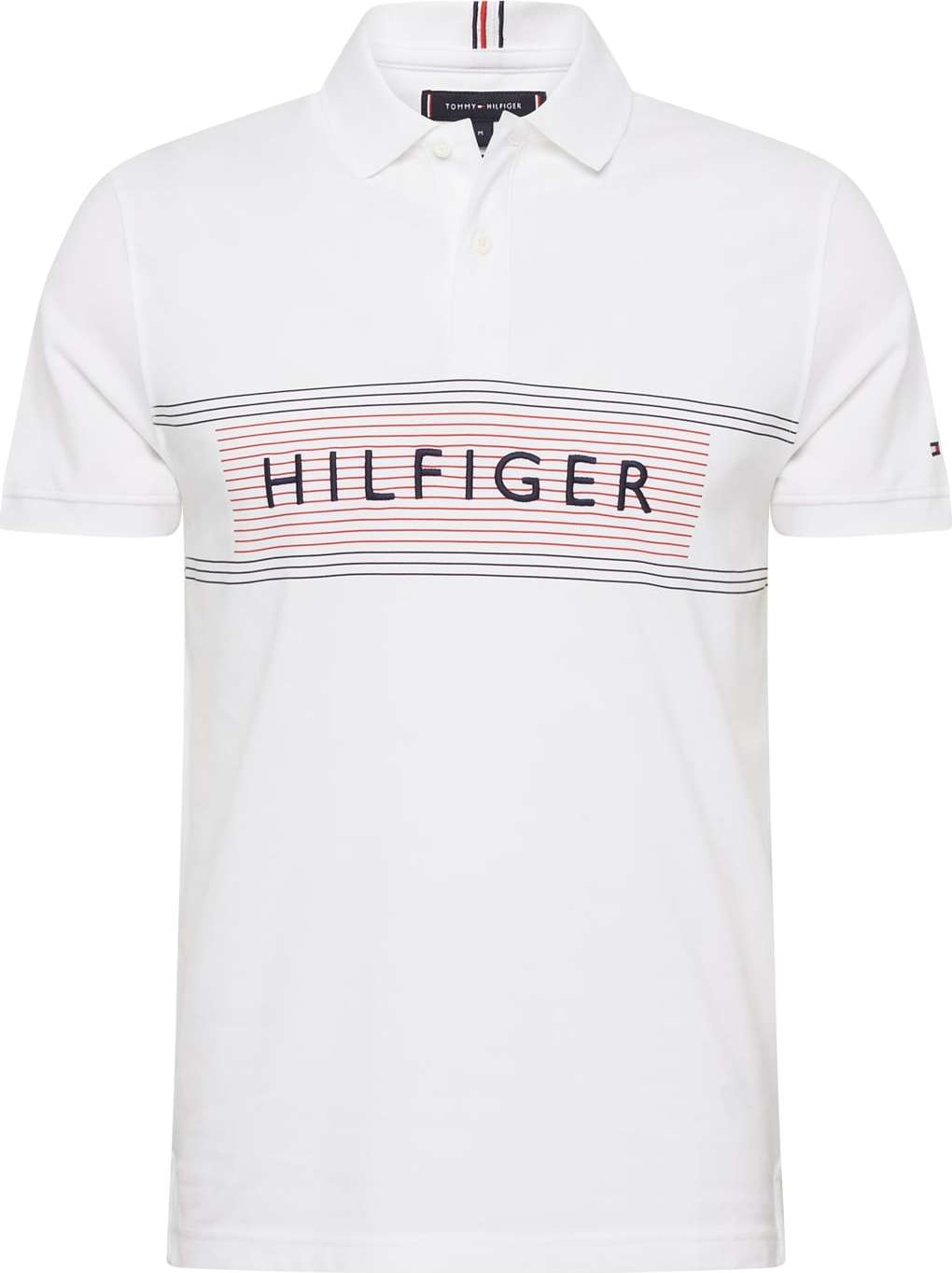 Tričko Tommy Hilfiger marine modrá / červená / bílá