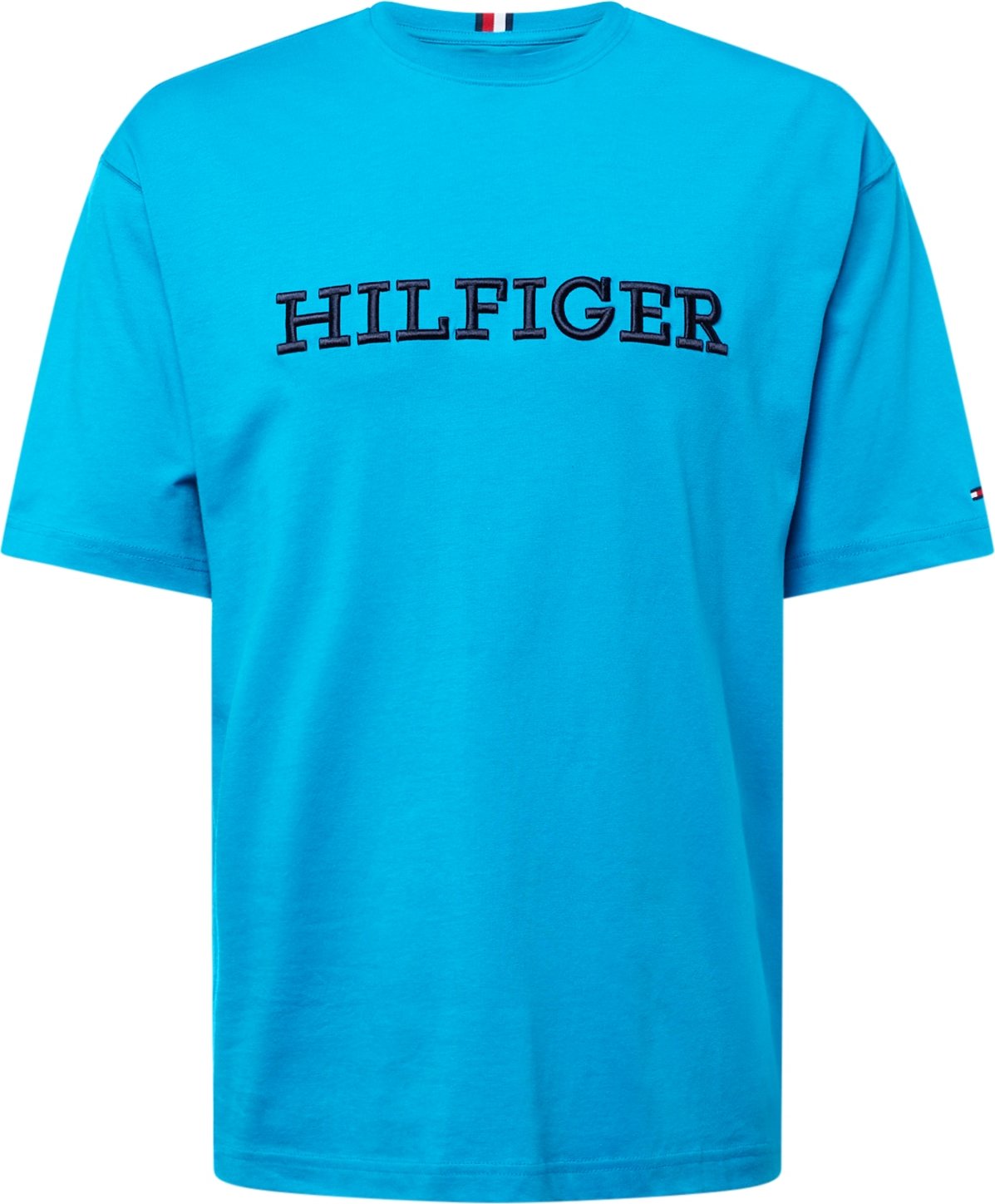 Tričko Tommy Hilfiger námořnická modř / světlemodrá