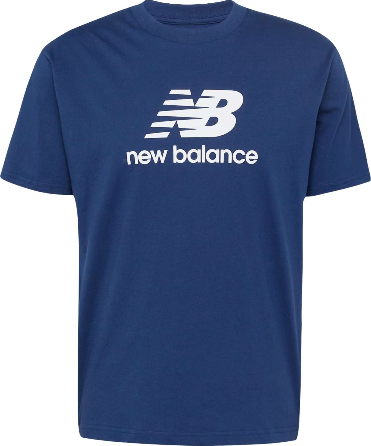 Tričko New Balance námořnická modř / bílá