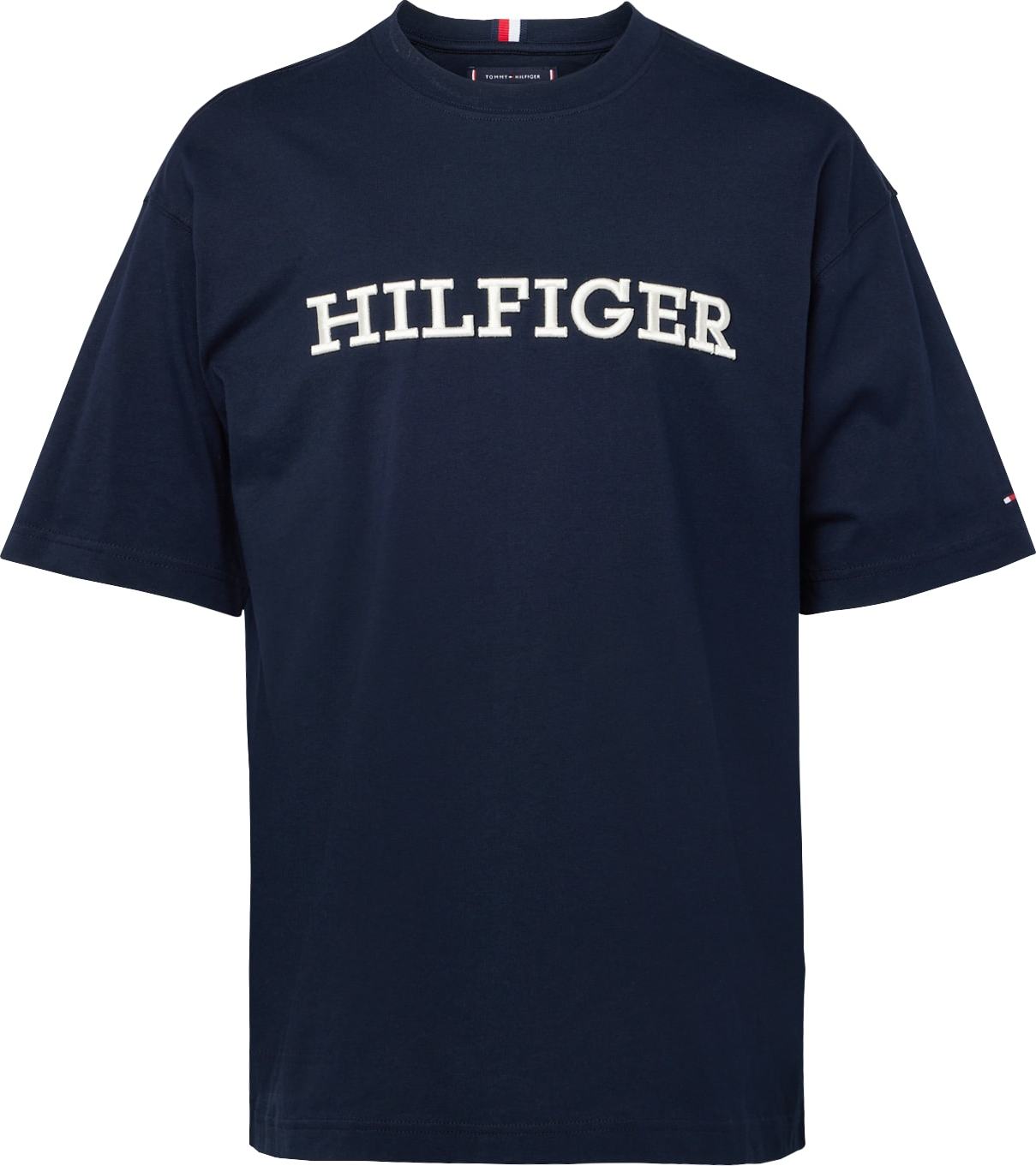 Tričko Tommy Hilfiger marine modrá / bílá