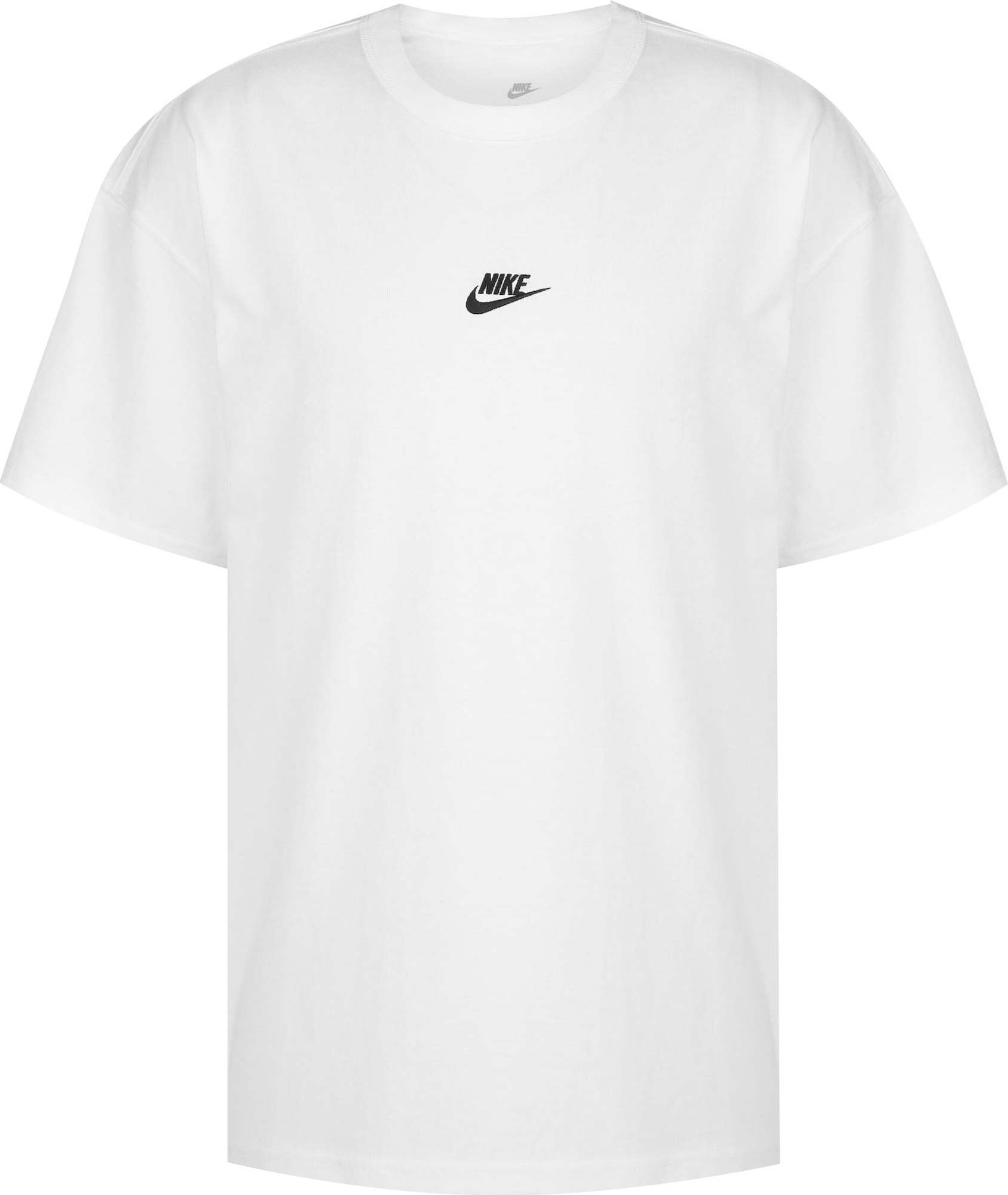 Tričko Nike Sportswear černá / bílá