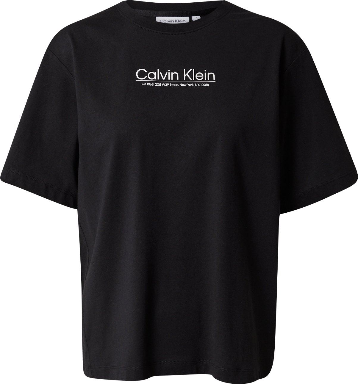 Tričko Calvin Klein černá / bílá