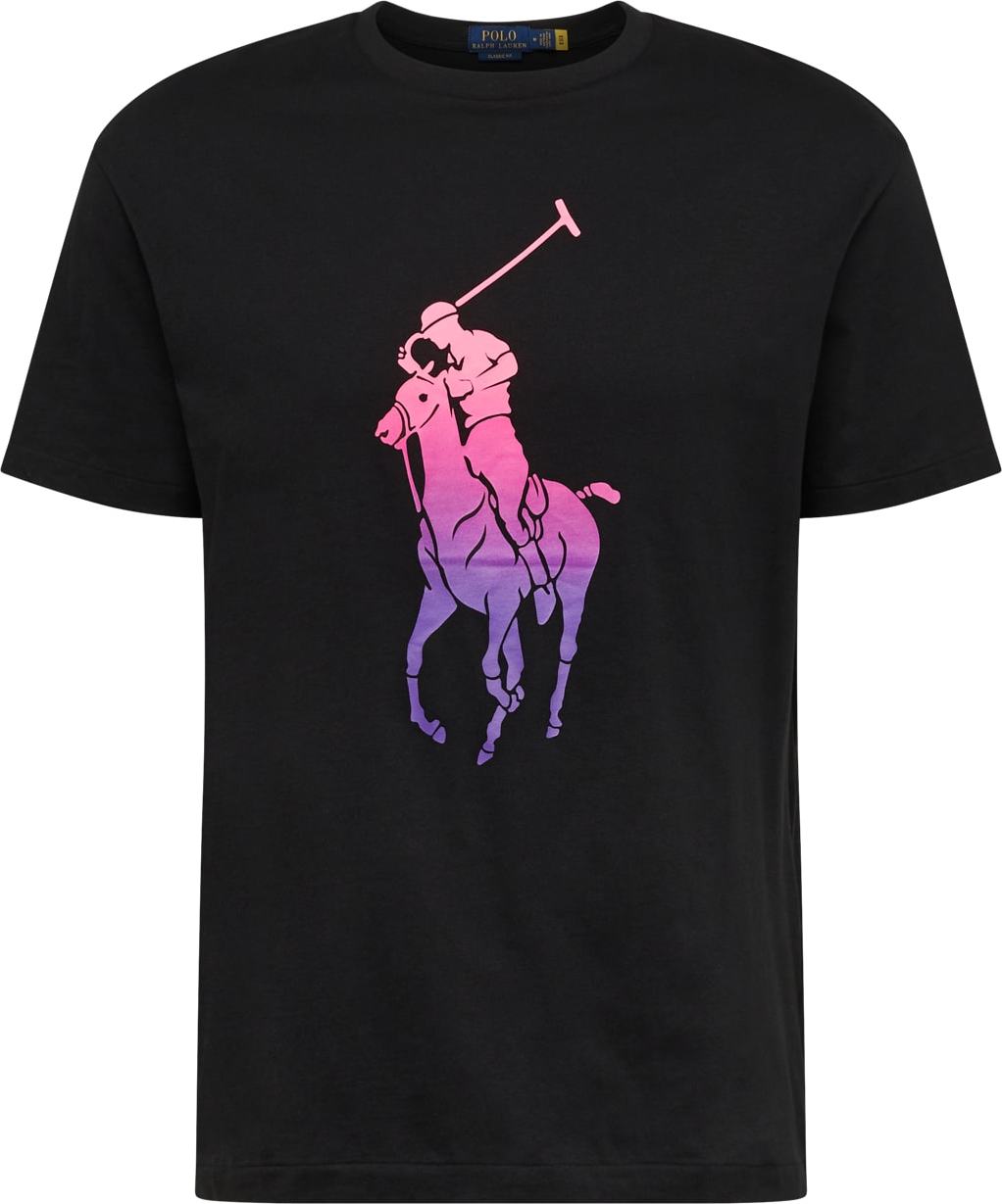 Tričko Polo Ralph Lauren modrá / pink / černá