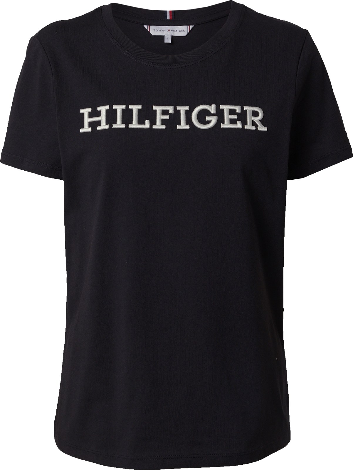 Tričko Tommy Hilfiger černá / bílá