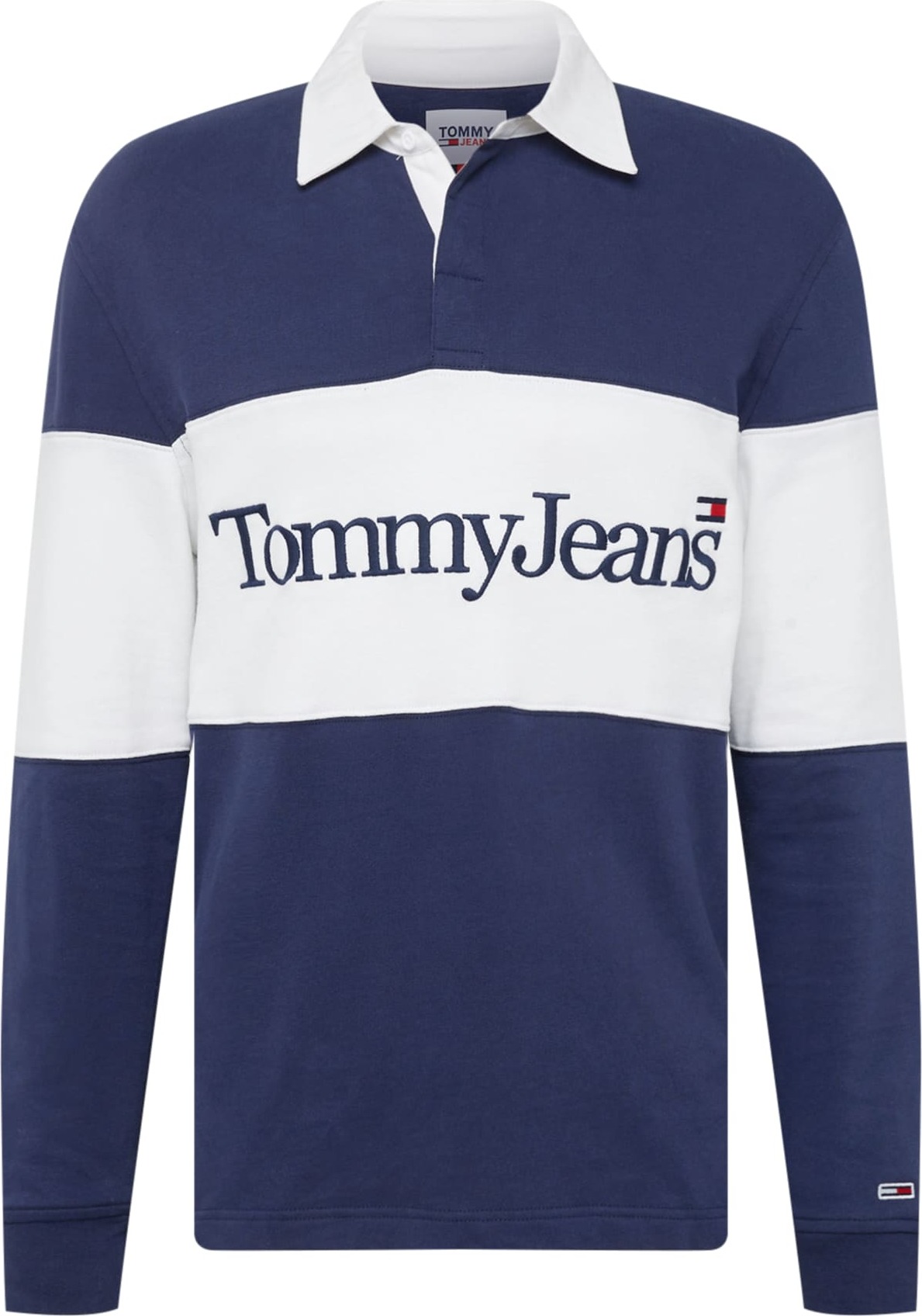 Tričko 'RUGBY' Tommy Jeans námořnická modř / bílá