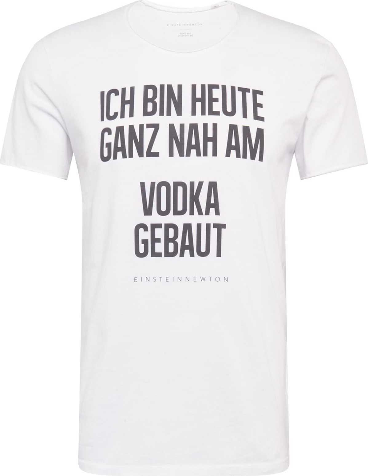 Tričko 'VODKA BASS' einstein & newton černá / bílá