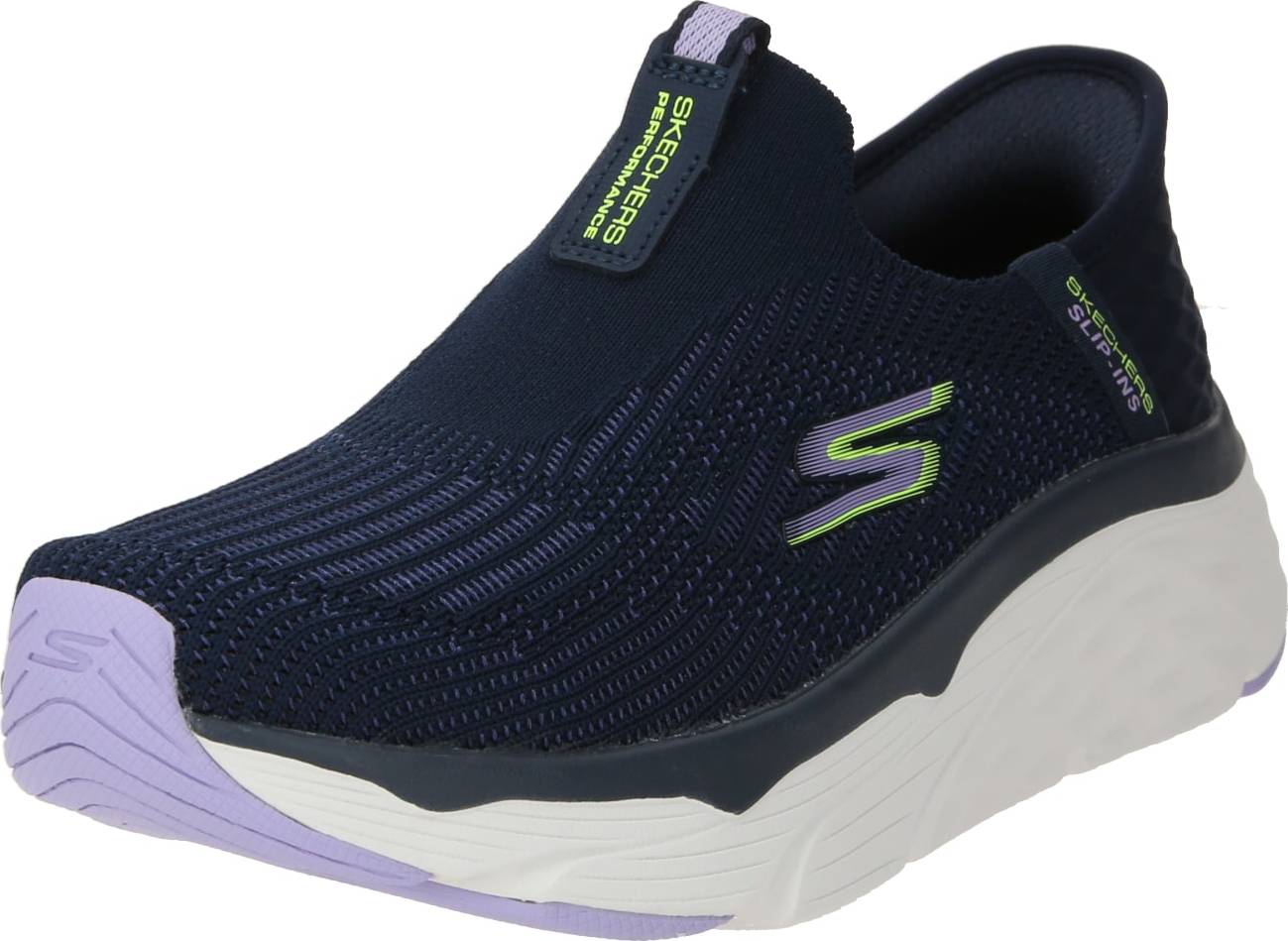 Běžecká obuv Skechers marine modrá / šedá / limetková