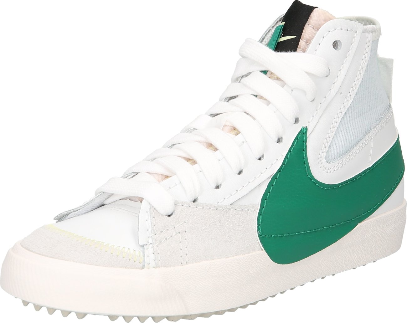 Kotníkové tenisky 'BLAZER MID 77 JUMBO' Nike Sportswear zelená / bílá