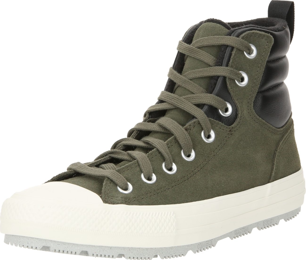 Kotníkové tenisky 'CHUCK TAYLOR ALL STAR BERKSHIR' Converse khaki / černá / bílá