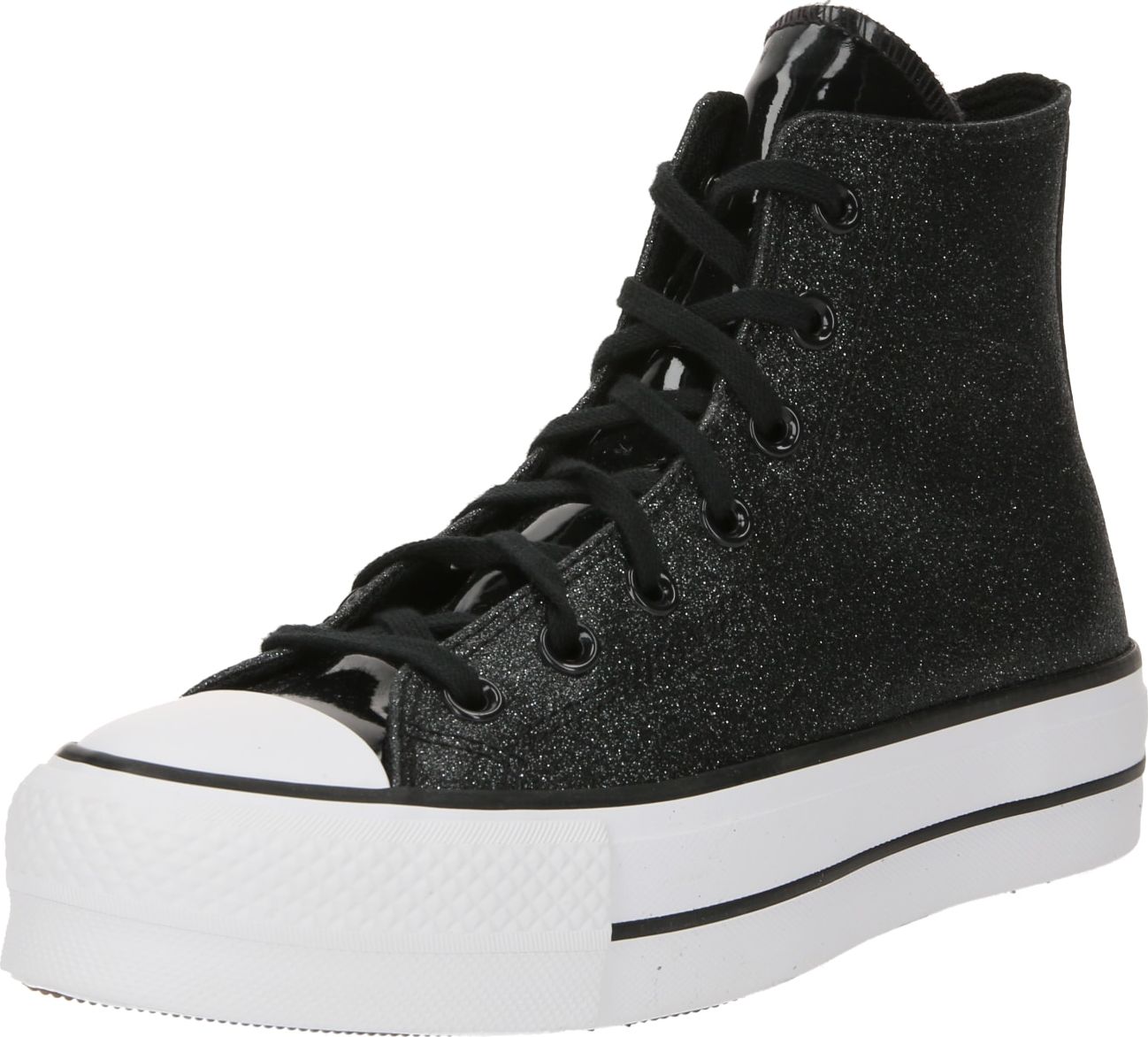 Kotníkové tenisky 'CHUCK TAYLOR ALL STAR LIFT' Converse stříbrně šedá / černá