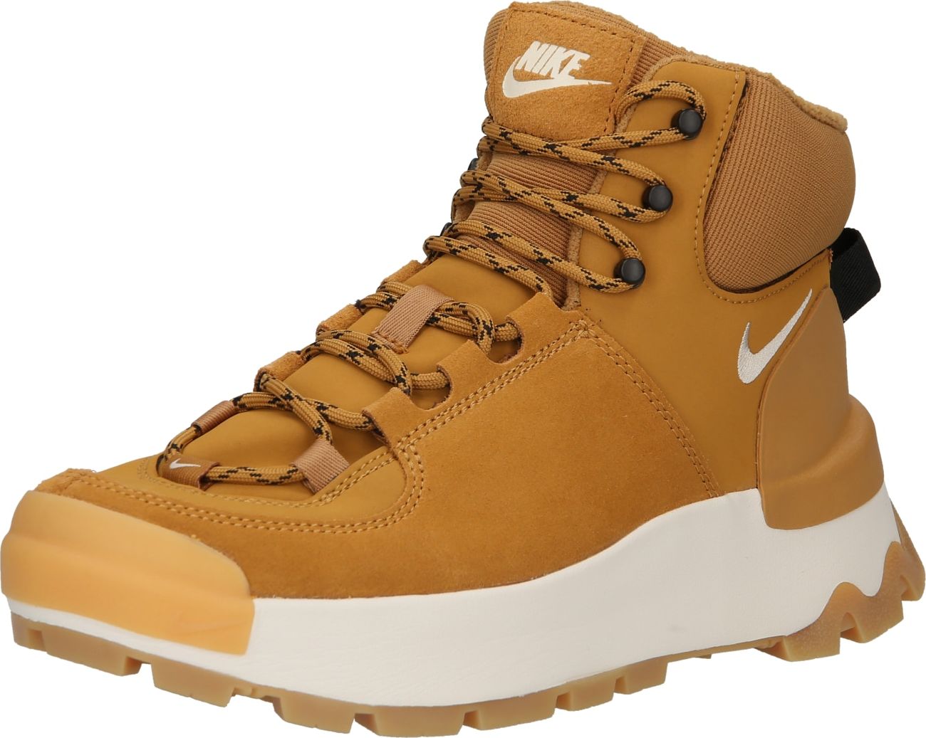 Kotníkové tenisky 'CITY CLASSIC BOOT' Nike Sportswear okrová / bílá