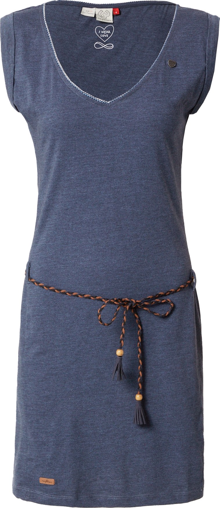 Letní šaty 'Slavka' Ragwear marine modrá / světle hnědá / černá
