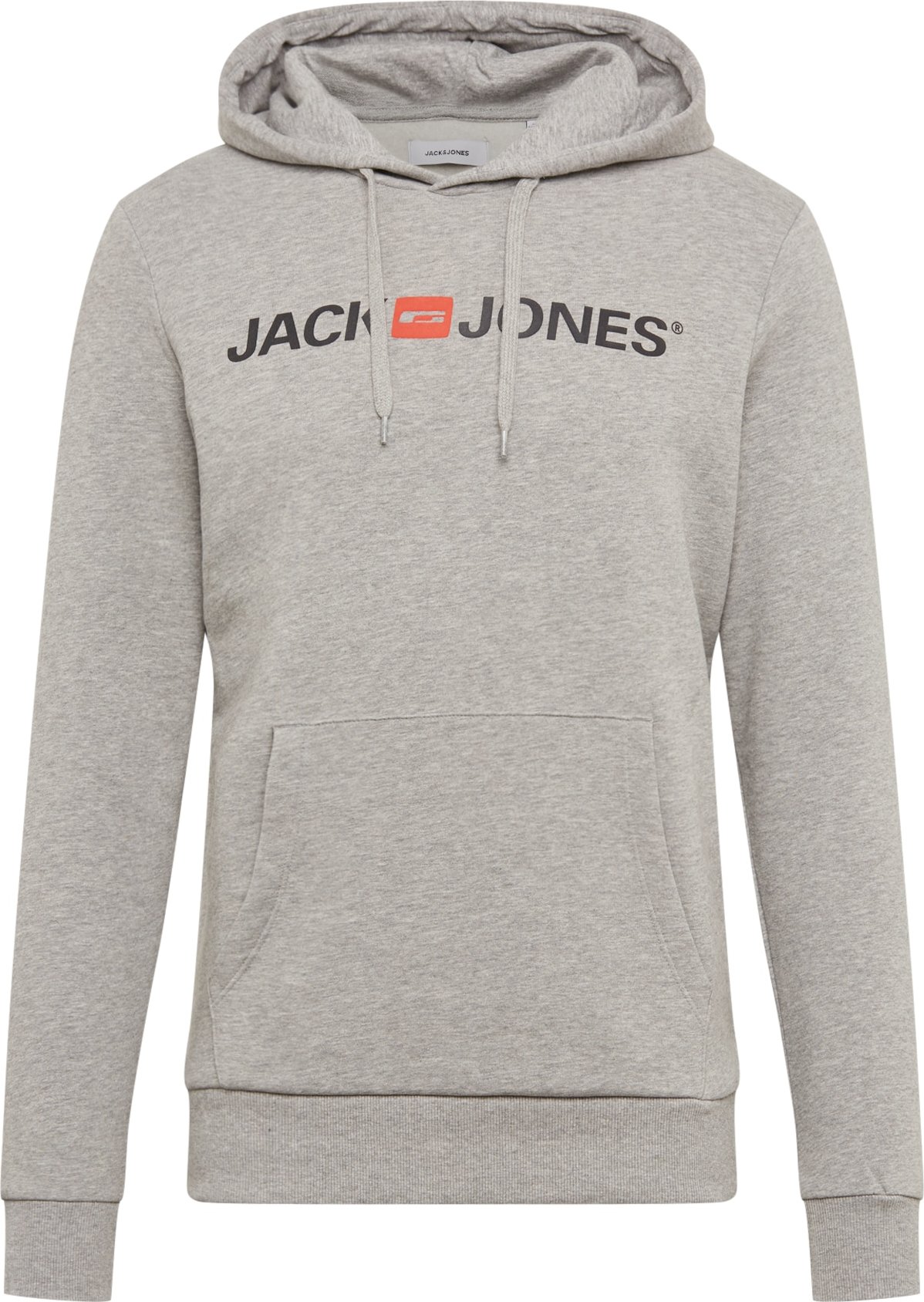 Mikina jack & jones šedý melír / oranžová / černá