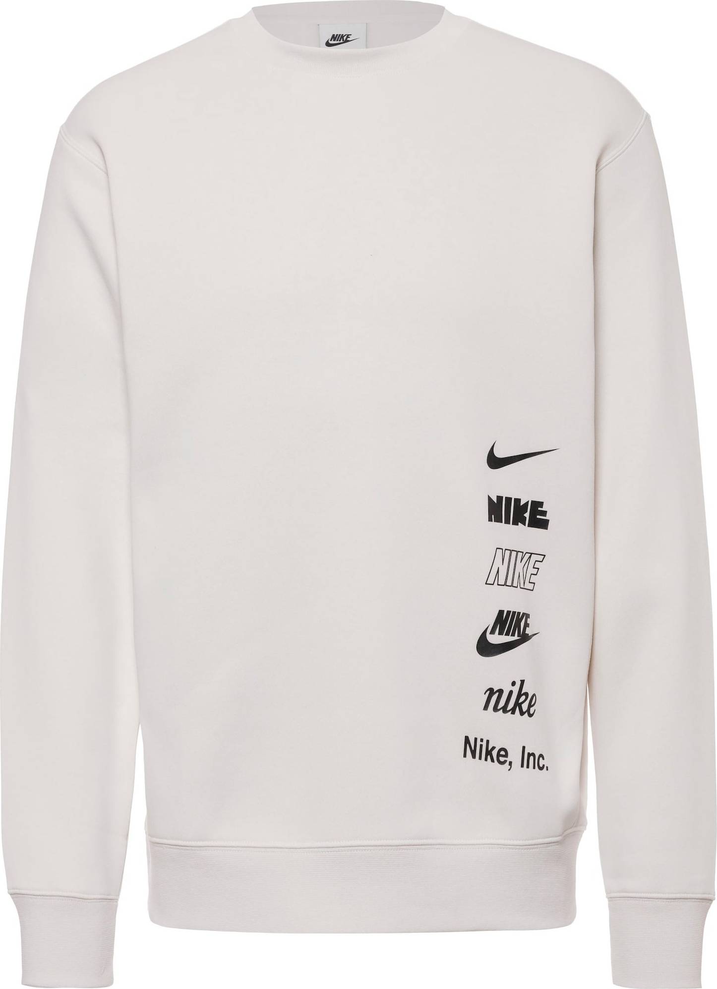 Mikina 'Club' Nike Sportswear černá / bílá