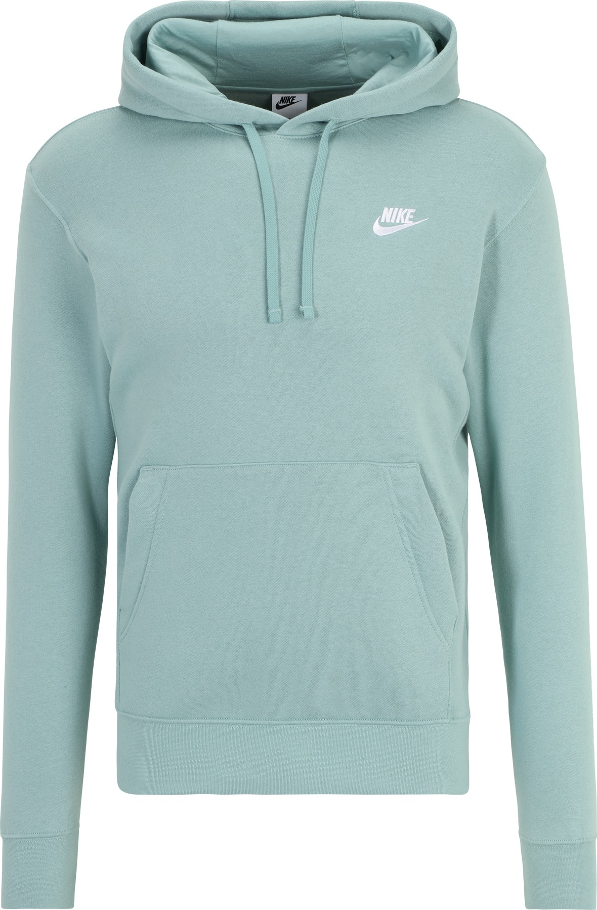 Mikina 'Club Fleece' Nike Sportswear tyrkysová / bílá