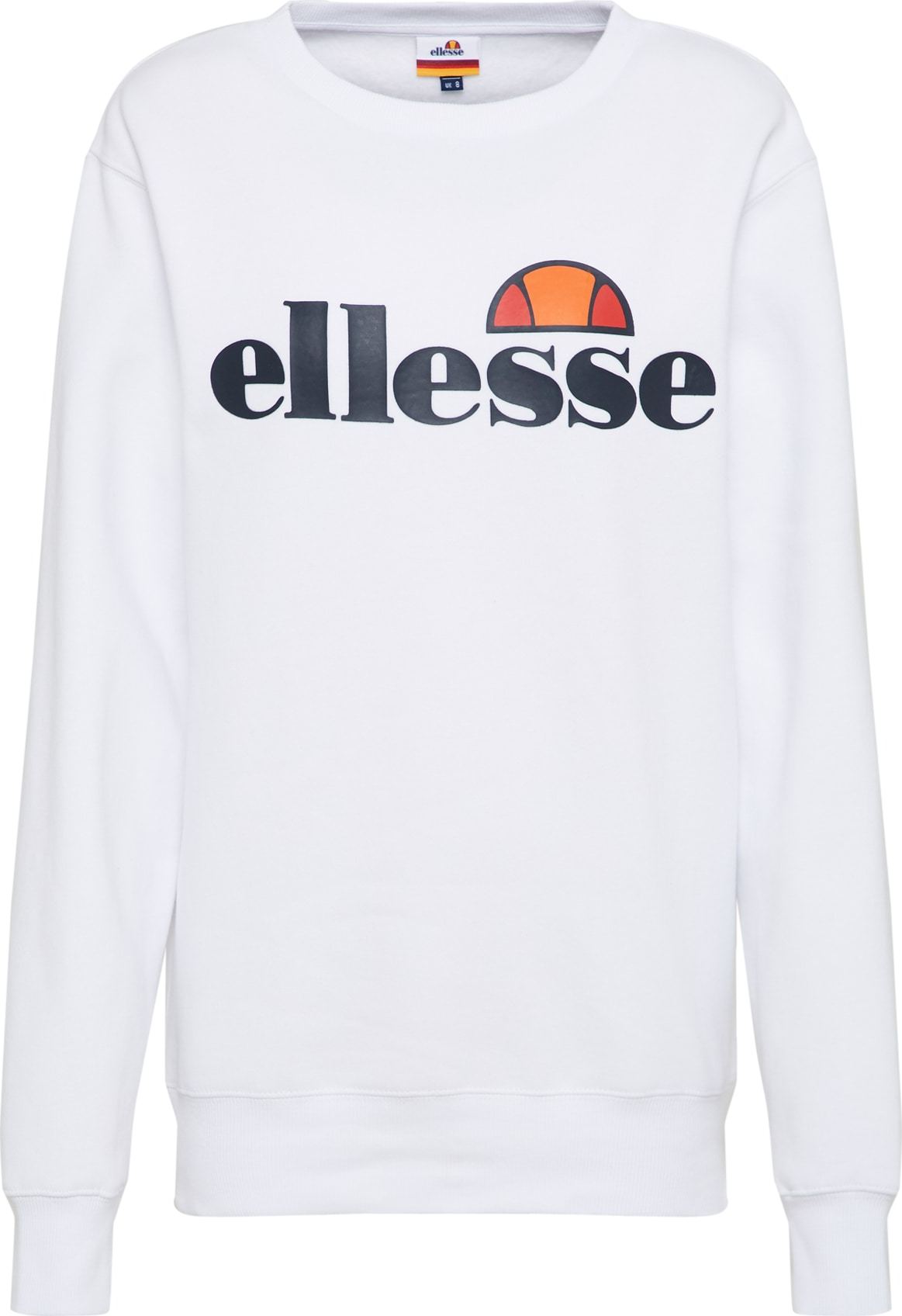 Mikina 'Agata' Ellesse noční modrá / červená / oranžově červená / offwhite