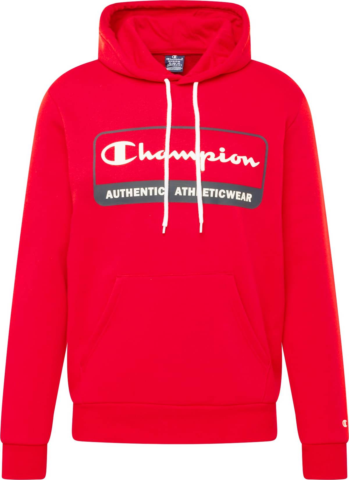 Mikina Champion Authentic Athletic Apparel petrolejová / červená / bílá