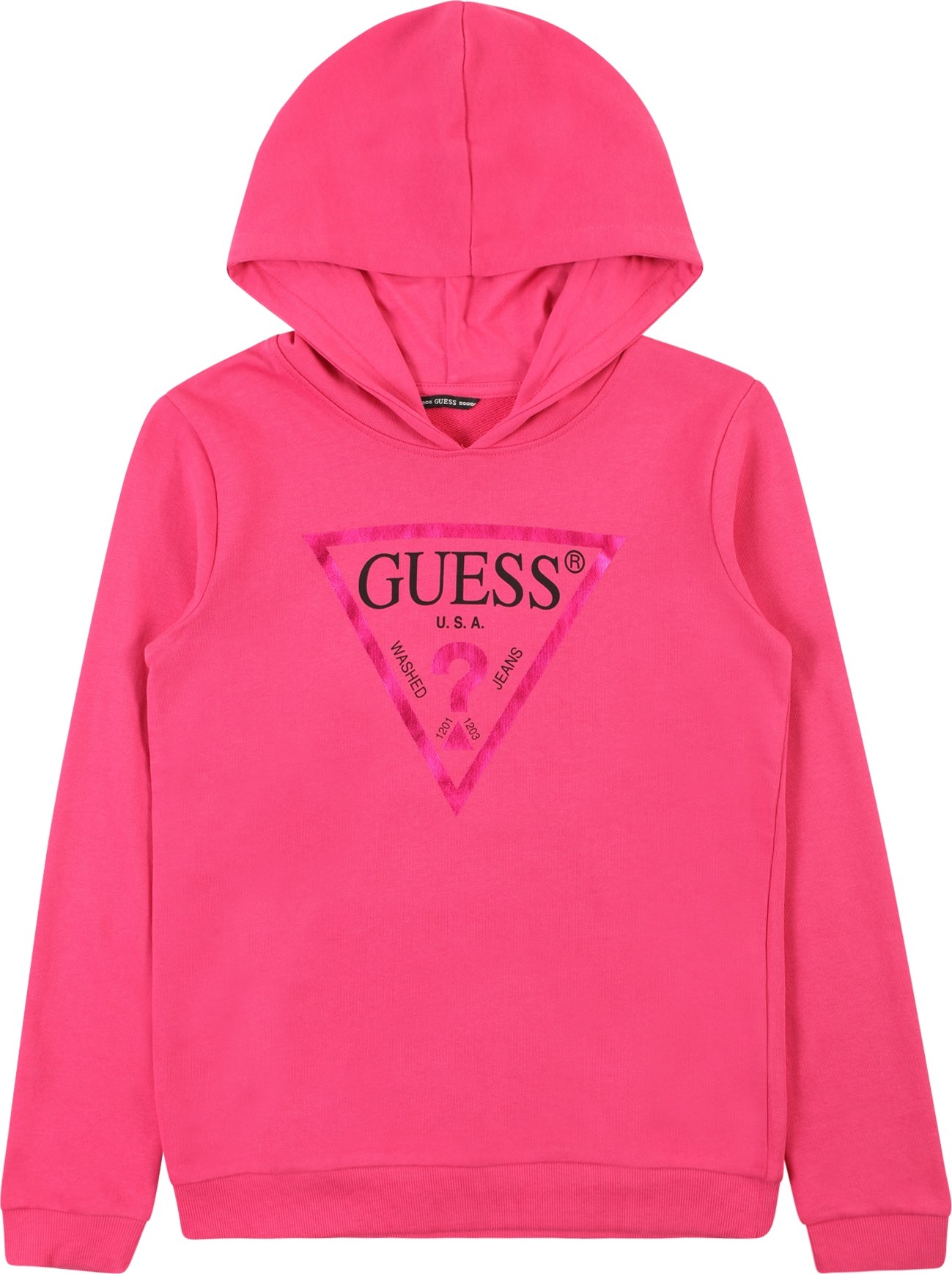 Mikina Guess pink / černá