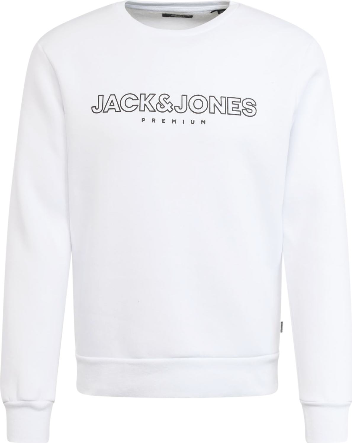 Mikina 'JASON' jack & jones černá / bílá