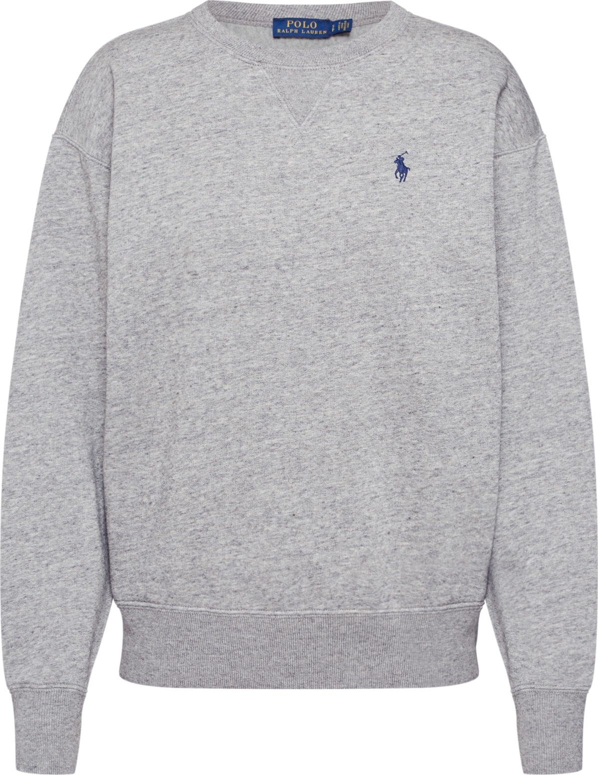 Mikina 'LS PO-LONG SLEEVE-KNIT' Polo Ralph Lauren šedá