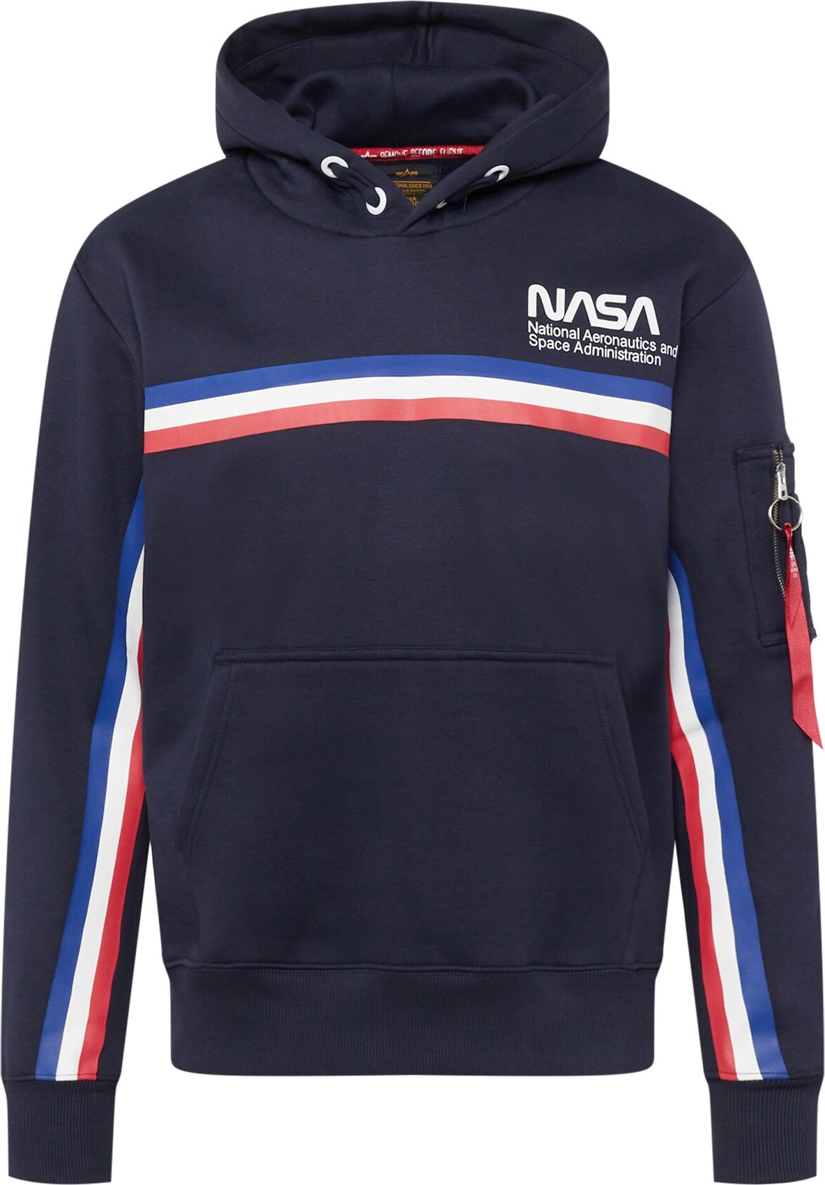 Mikina 'NASA ISS' alpha industries námořnická modř / mix barev