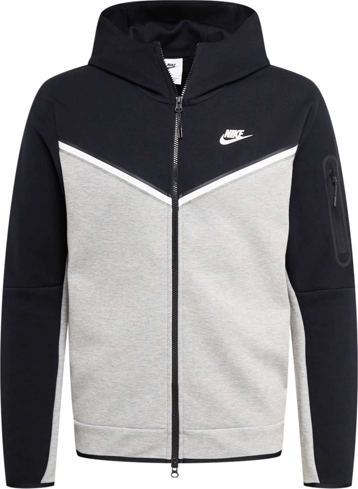 Mikina Nike Sportswear šedý melír / černá / bílá