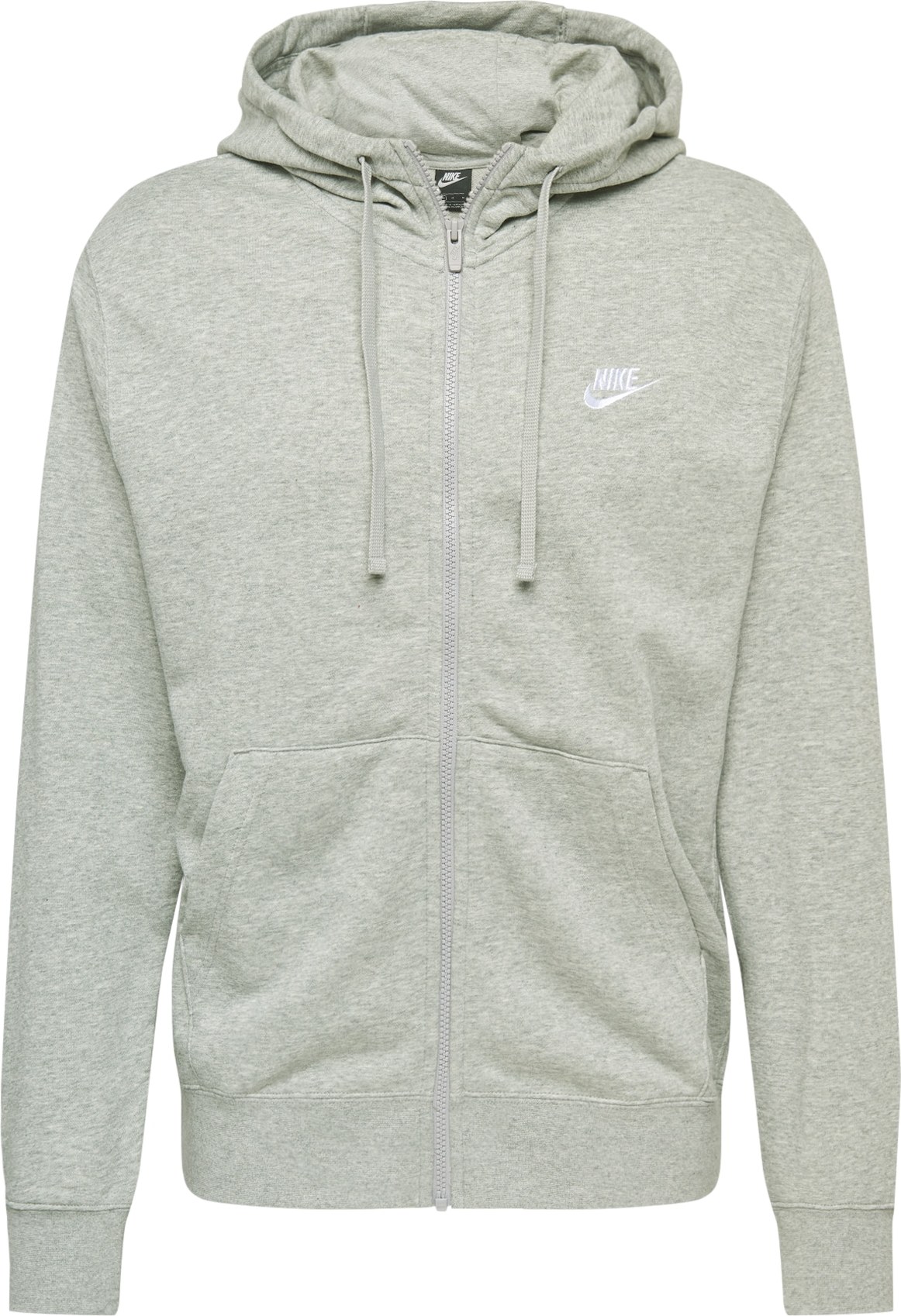 Mikina Nike Sportswear světle šedá / bílá