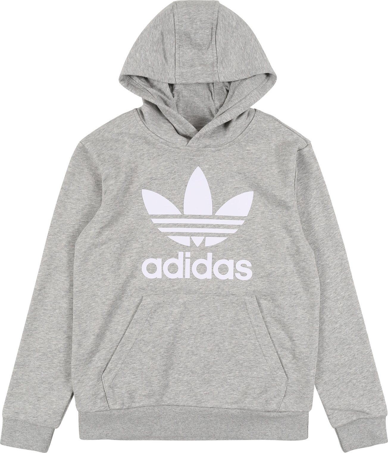 Mikina 'Trefoil' adidas Originals šedý melír