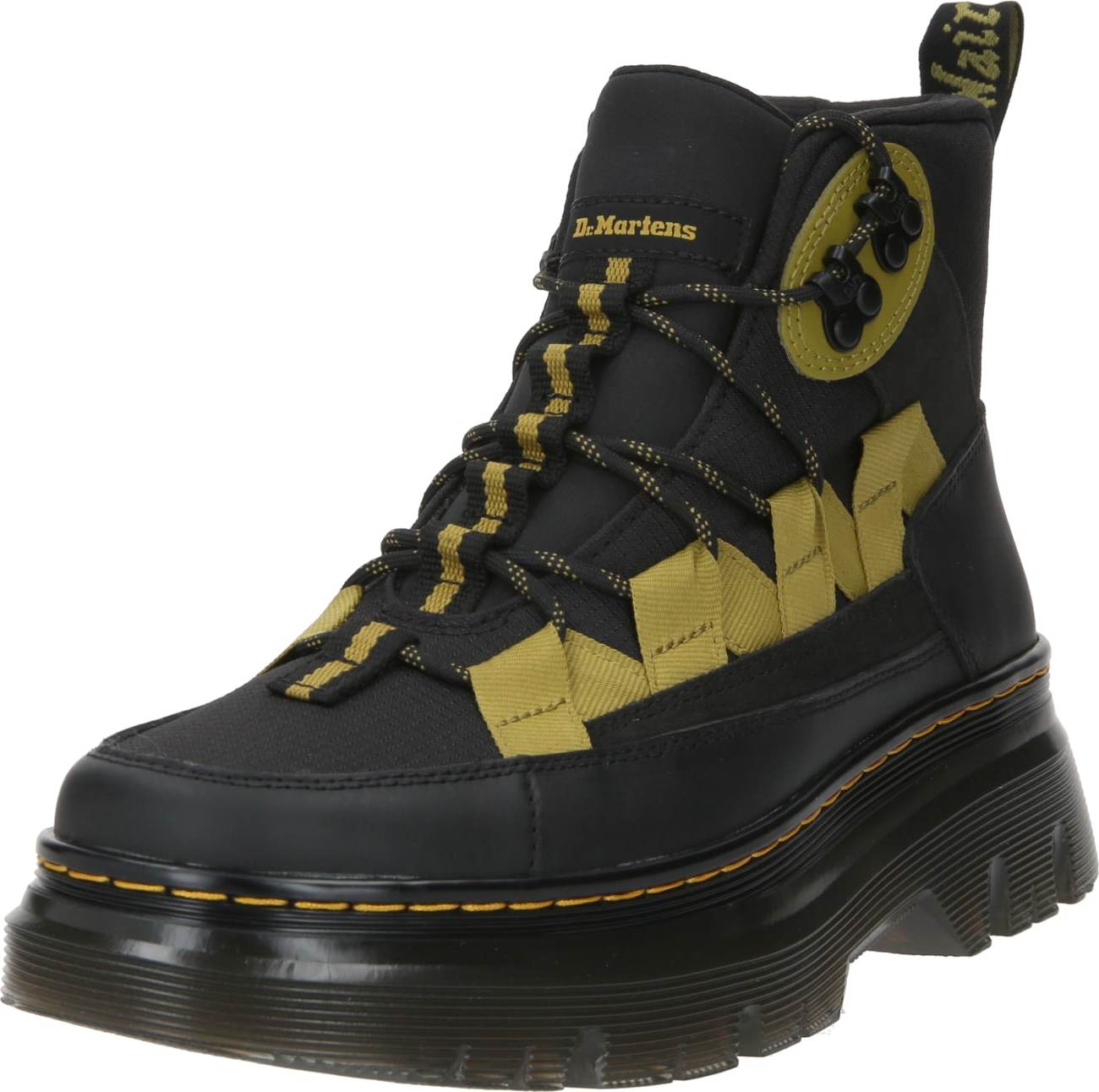 Nízké kozačky 'Boury' Dr. Martens hořčicová / černá