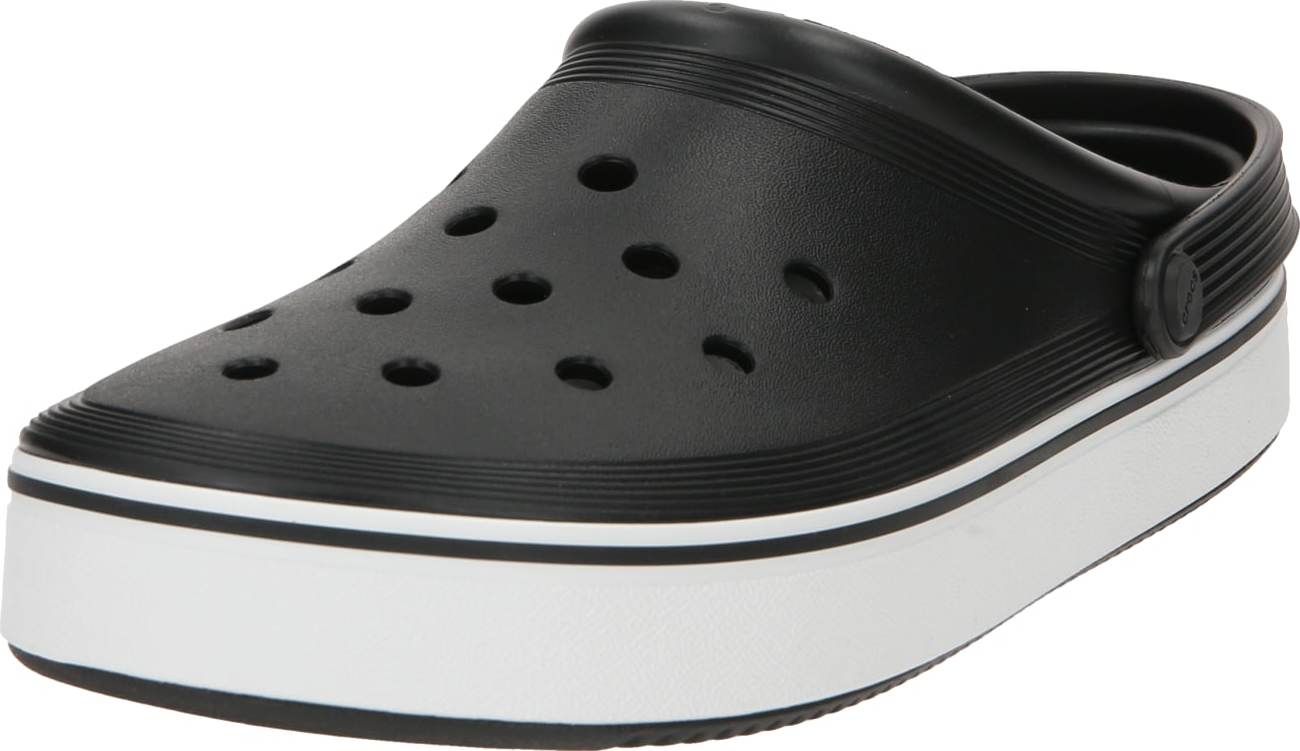 Pantofle Crocs černá / bílá