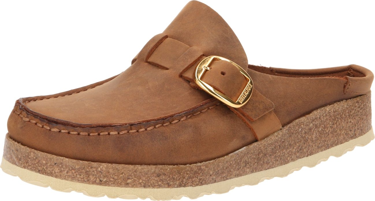 Pantofle 'LEOI' Birkenstock hnědá