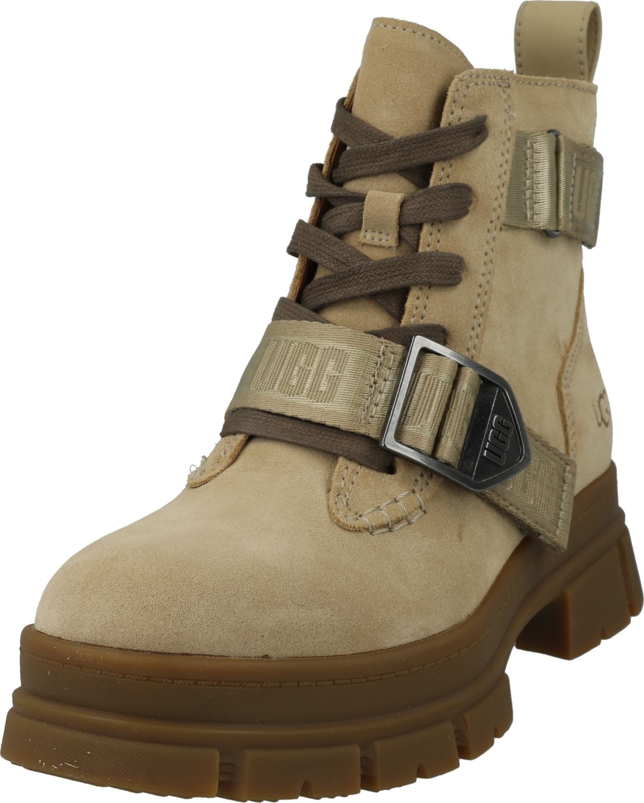 Šněrovací kozačky 'ASHTON' Ugg khaki / černá