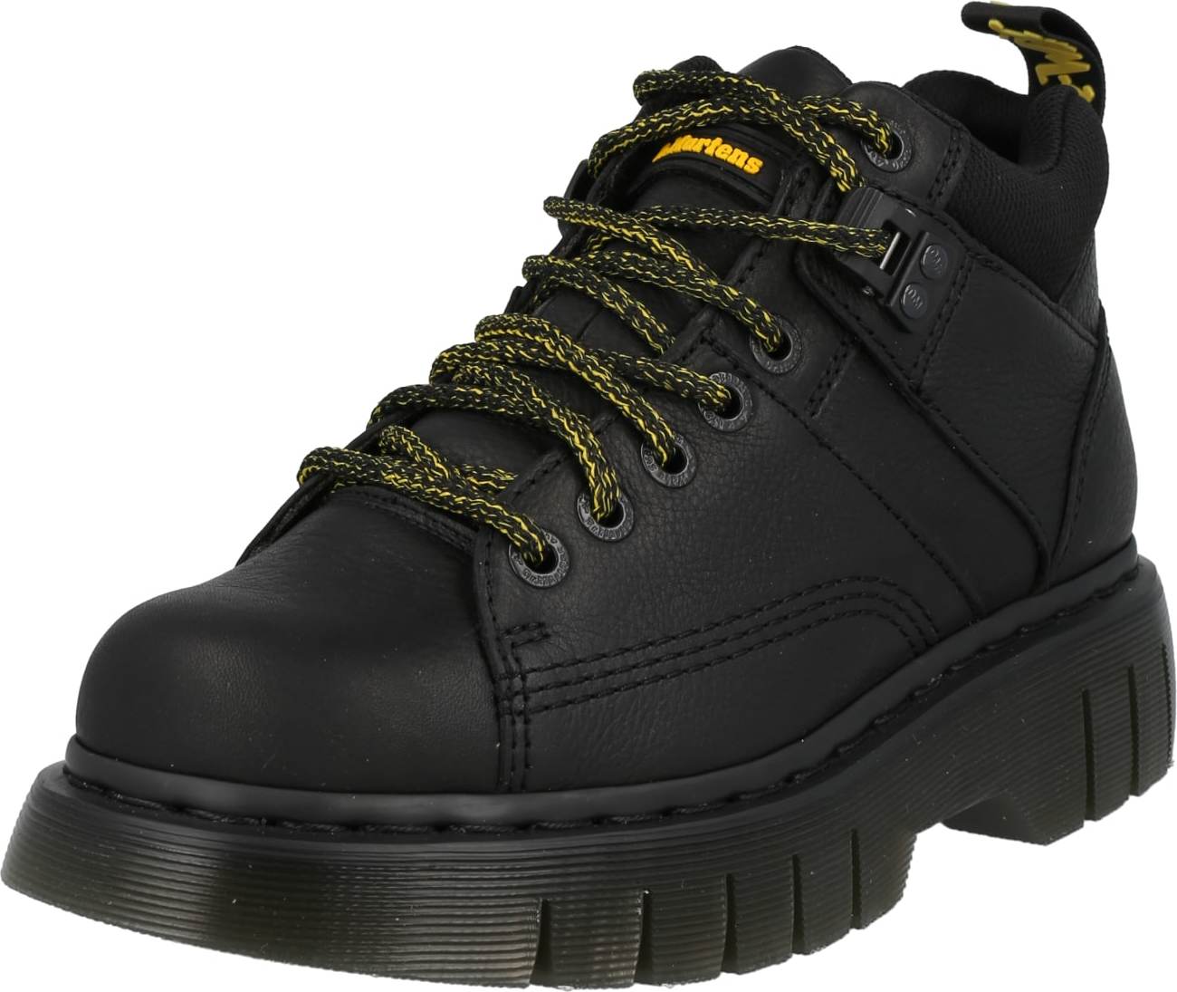 Šněrovací kozačky 'Woodard' Dr. Martens žlutá / černá