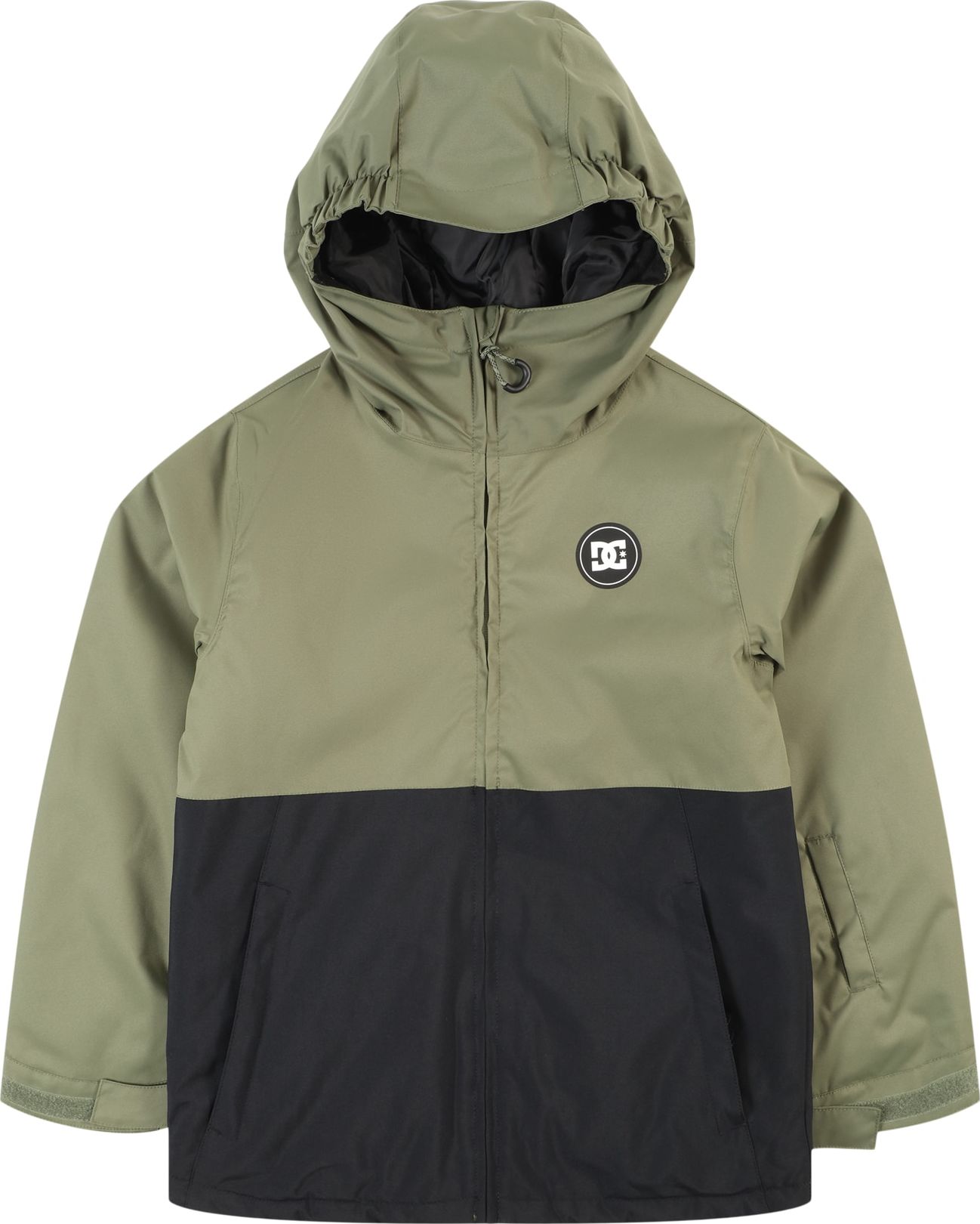 Sportovní bunda DC Shoes khaki / černá