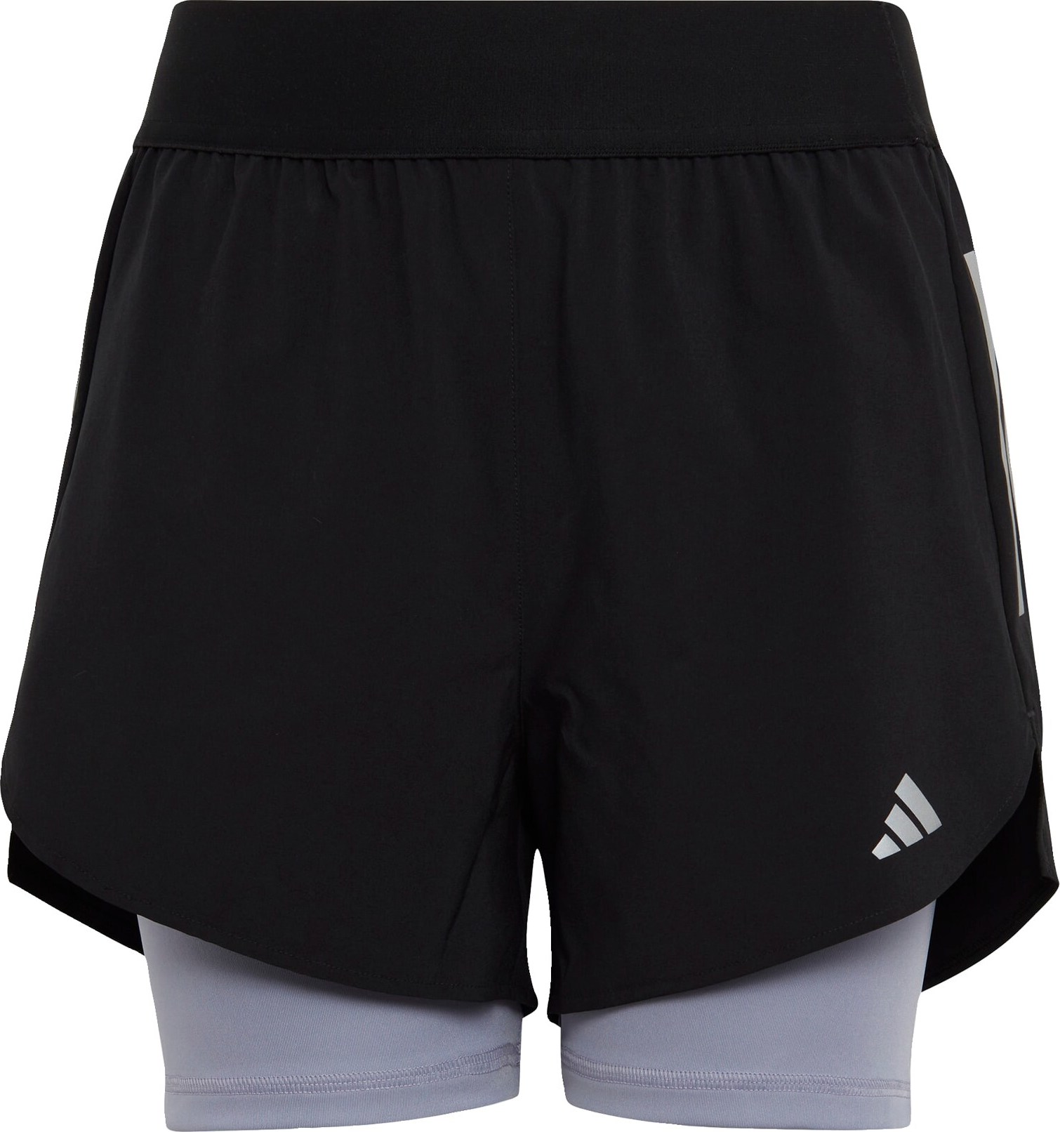 Sportovní kalhoty 'Two-In-One Aeroready ' ADIDAS SPORTSWEAR šedá / černá / bílá