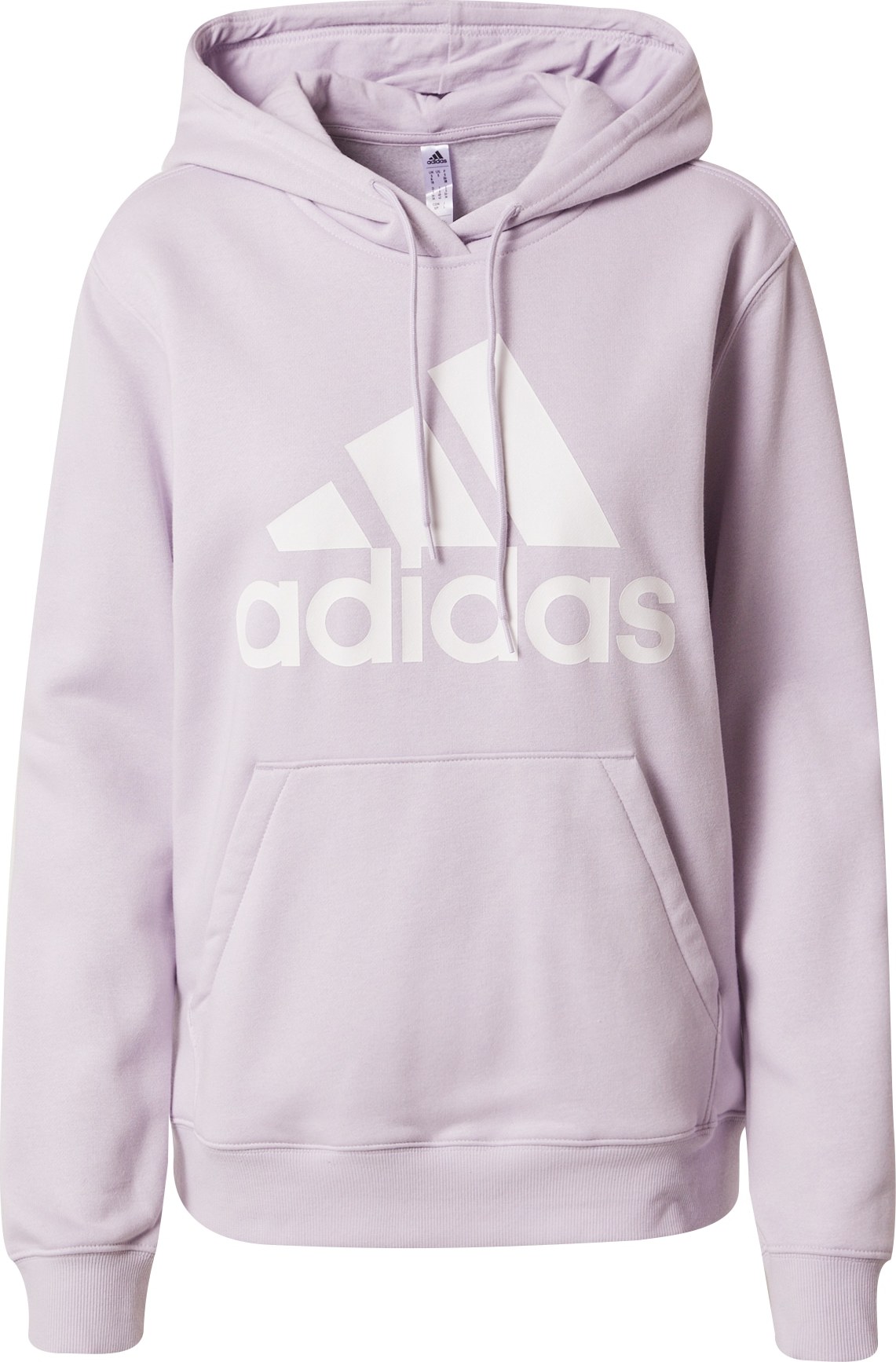 Sportovní mikina 'Essentials Big Logo Fleece' ADIDAS SPORTSWEAR pastelová fialová / bílá