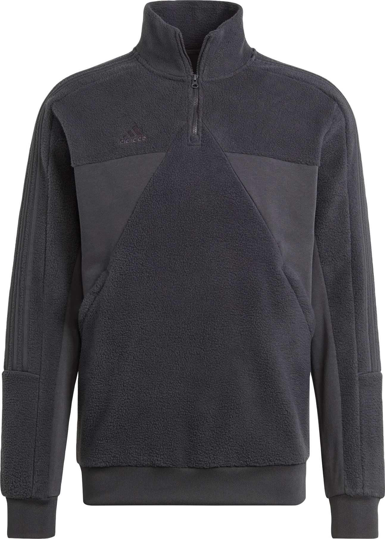 Sportovní mikina 'Tiro Fleece' ADIDAS SPORTSWEAR šedá / černá