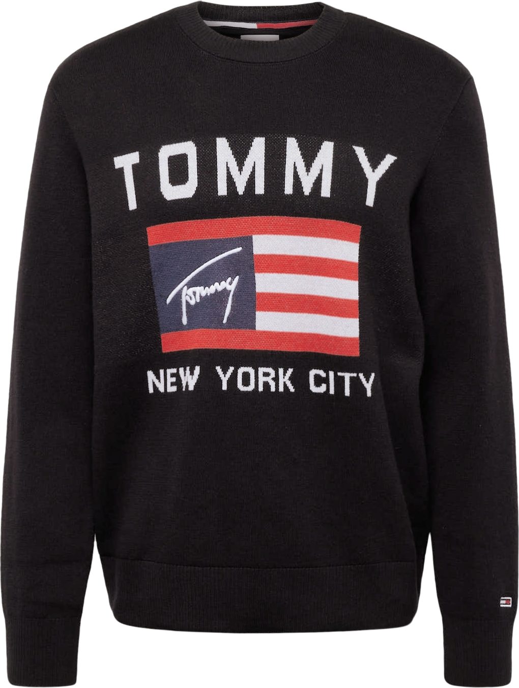 Svetr Tommy Jeans červená / černá / bílá