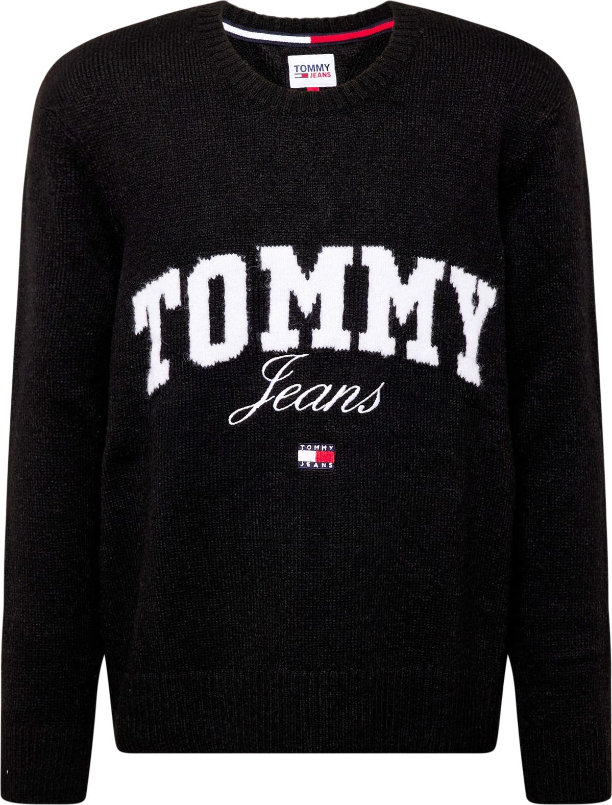 Svetr Tommy Jeans námořnická modř / červená / černá / bílá