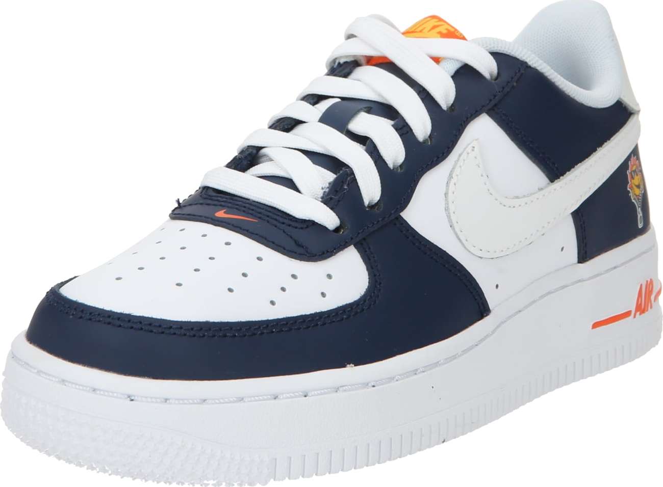 Tenisky 'AIR FORCE 1 LOW LV8 BG' Nike Sportswear námořnická modř / oranžová / bílá