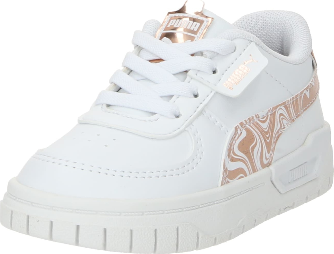 Tenisky 'Cali Dream Golden Marble' Puma tmavě béžová / zlatá / bílá
