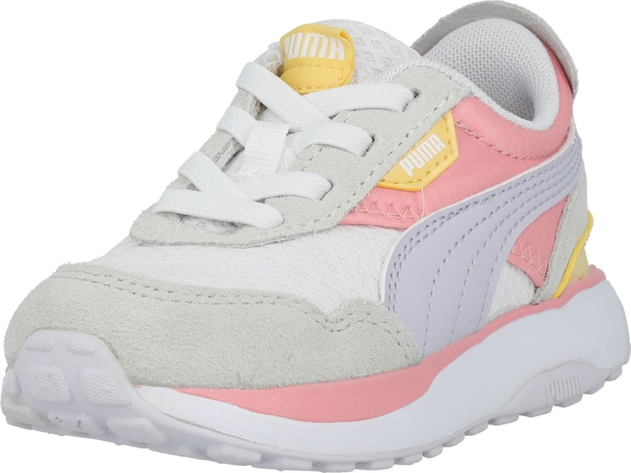 Tenisky 'Cruise Rider Peony AC' Puma šedá / pastelová fialová / broskvová / bílá