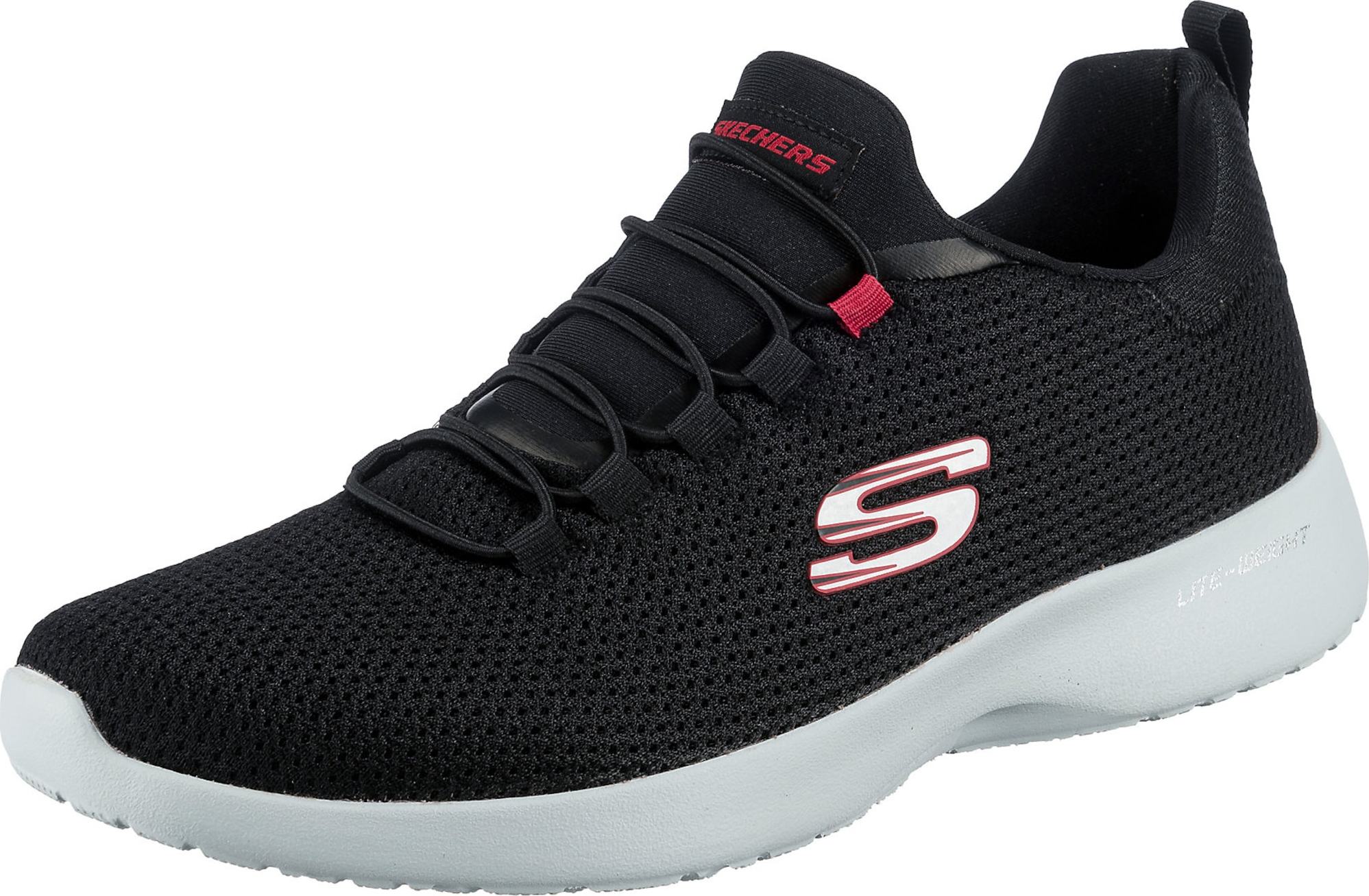 Tenisky 'Dynamight' Skechers červená / černá / bílá