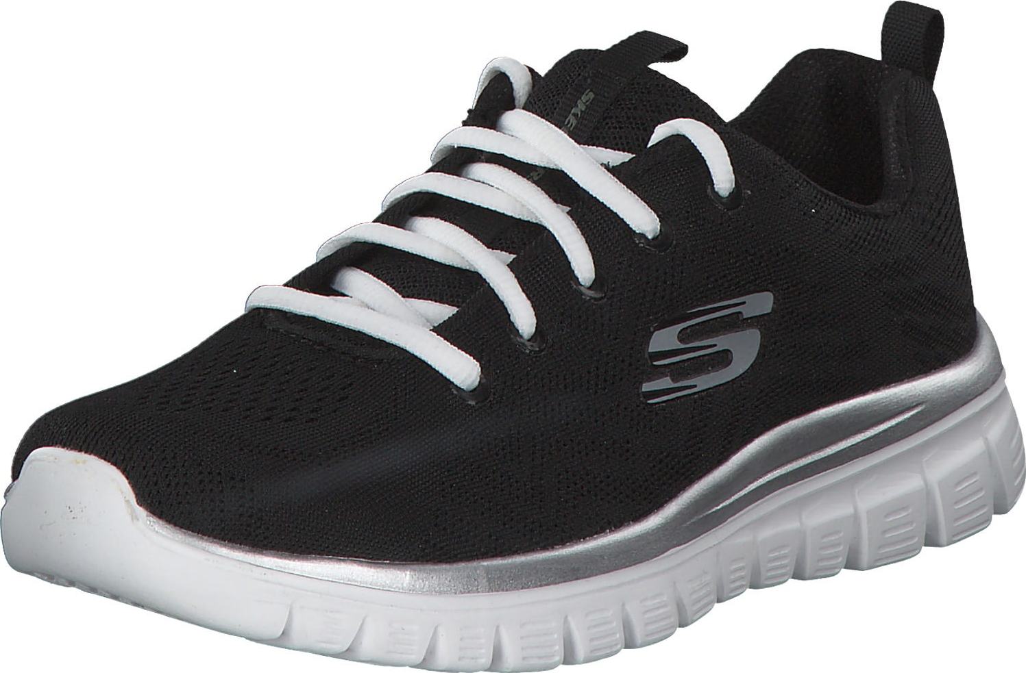 Tenisky 'Graceful Get Connected' Skechers černá / bílá