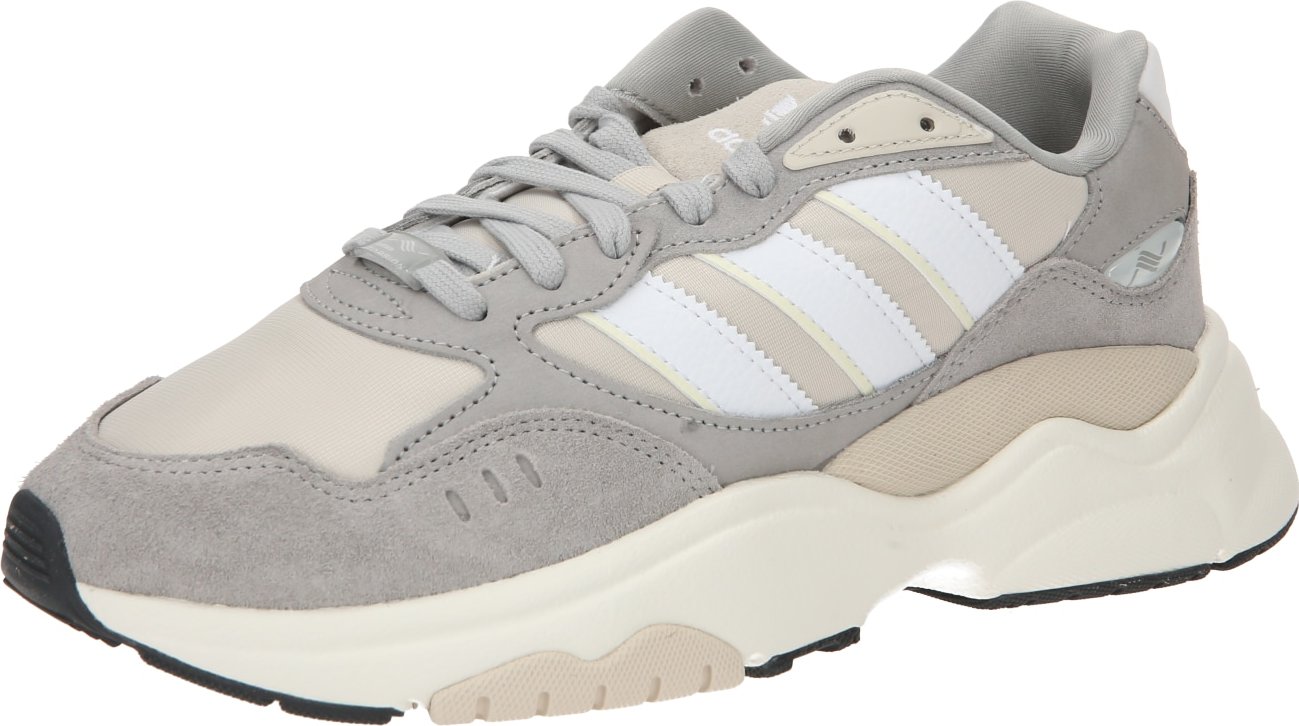 Tenisky 'Retropy F90' adidas Originals pastelově žlutá / šedá / kámen / bílá