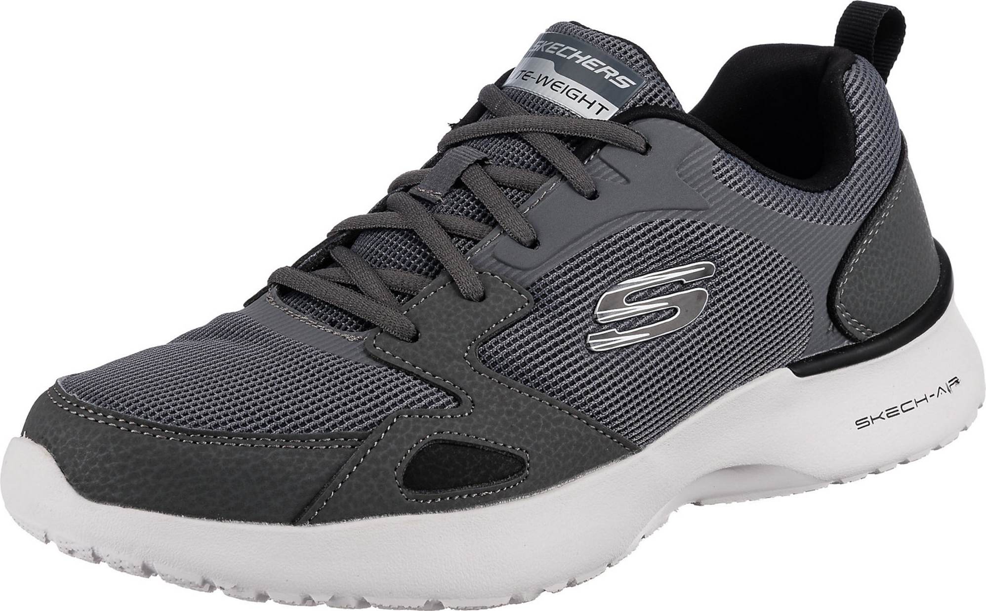 Tenisky 'Skech-air Dynamight' Skechers tmavě šedá / bílá