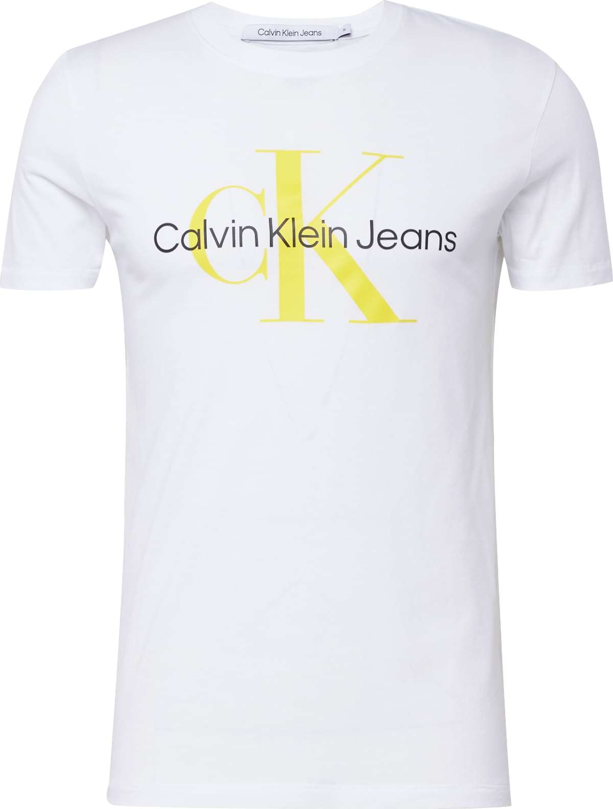 Tričko Calvin Klein Jeans žlutá / černá / bílá